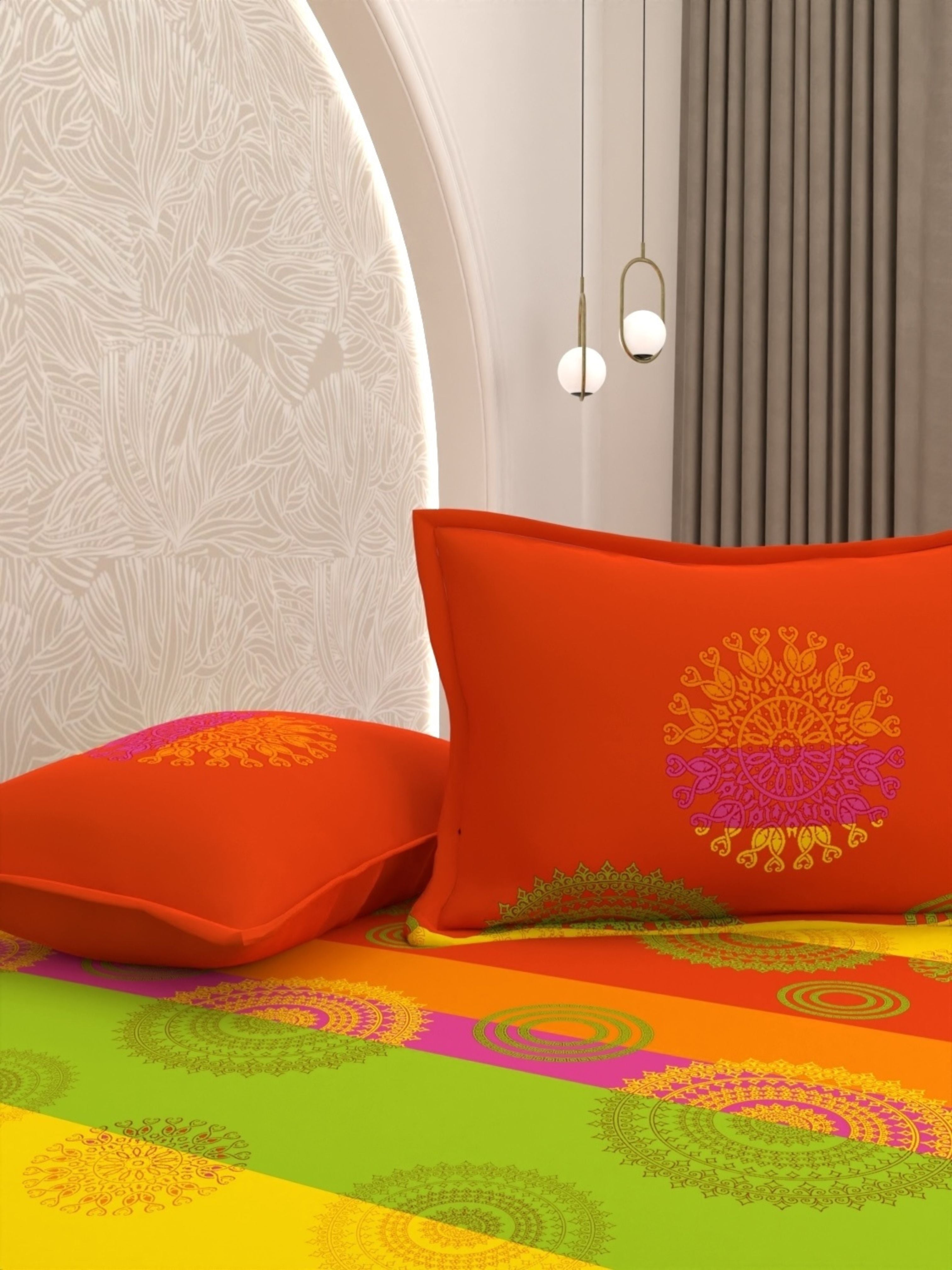 Pure Decor Pure Cotton Queen Size Double Bedsheet