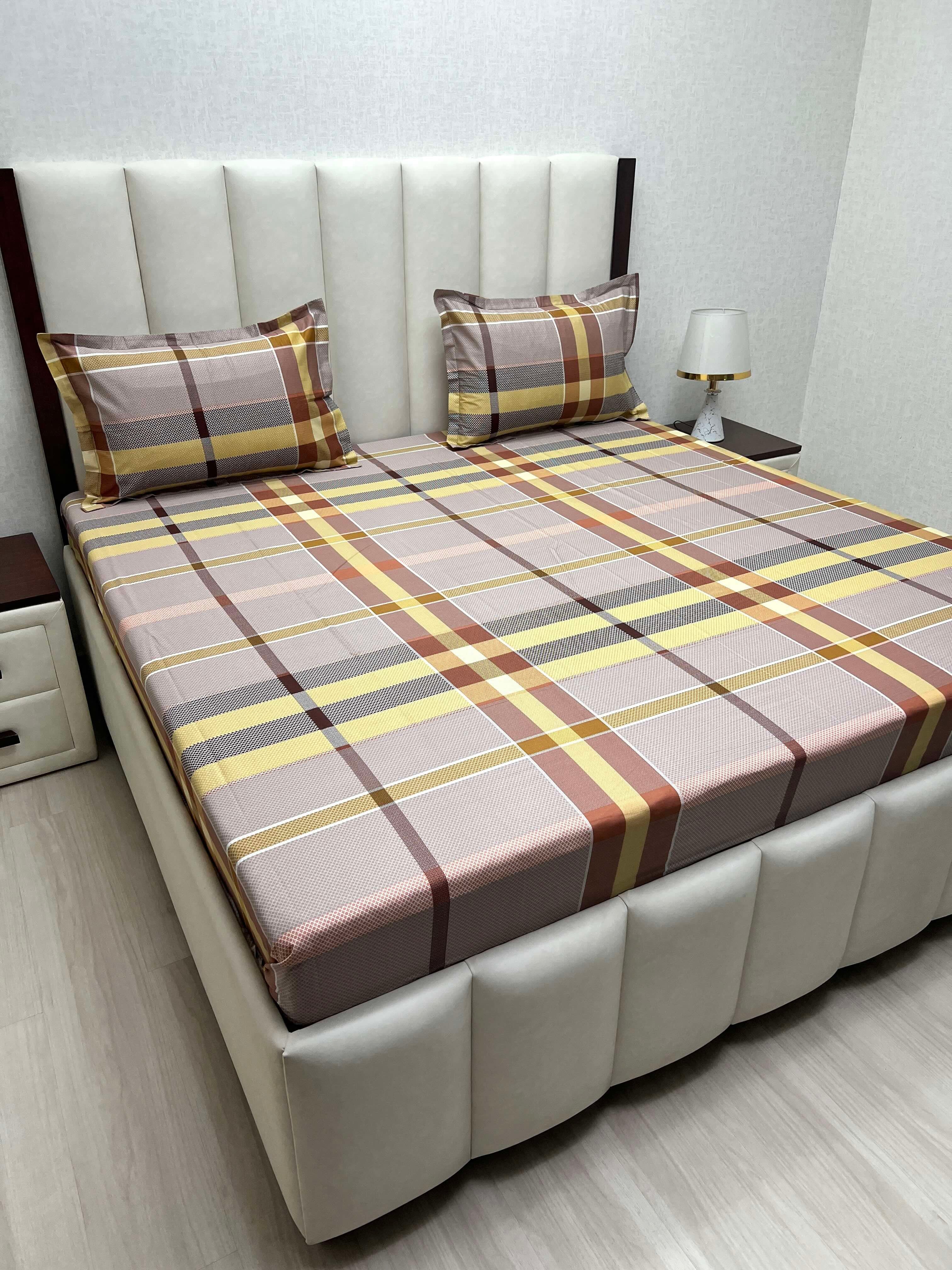 Pure Decor Pure Cotton Queen Size Double Bedsheet