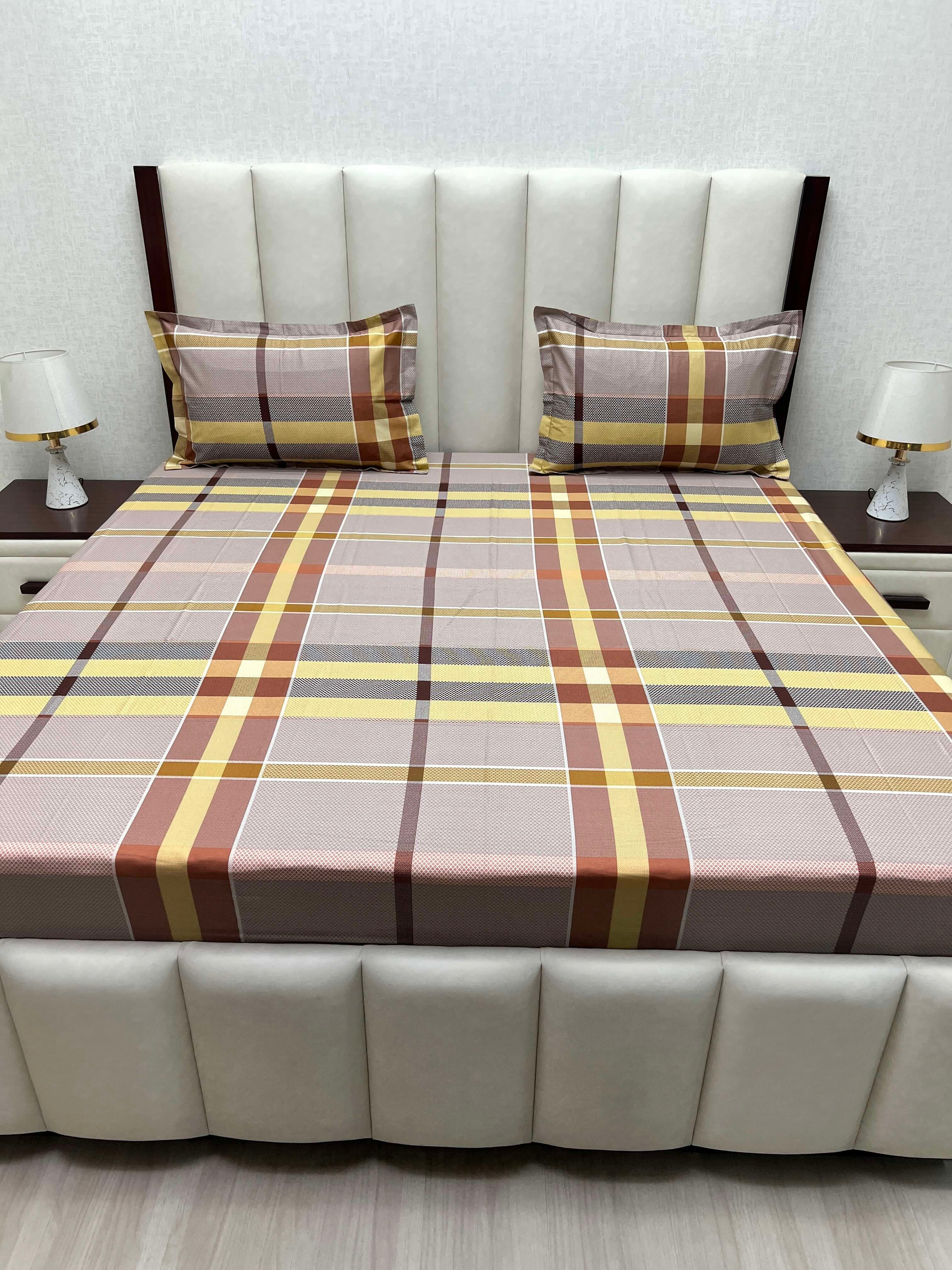 Pure Decor Pure Cotton Queen Size Double Bedsheet