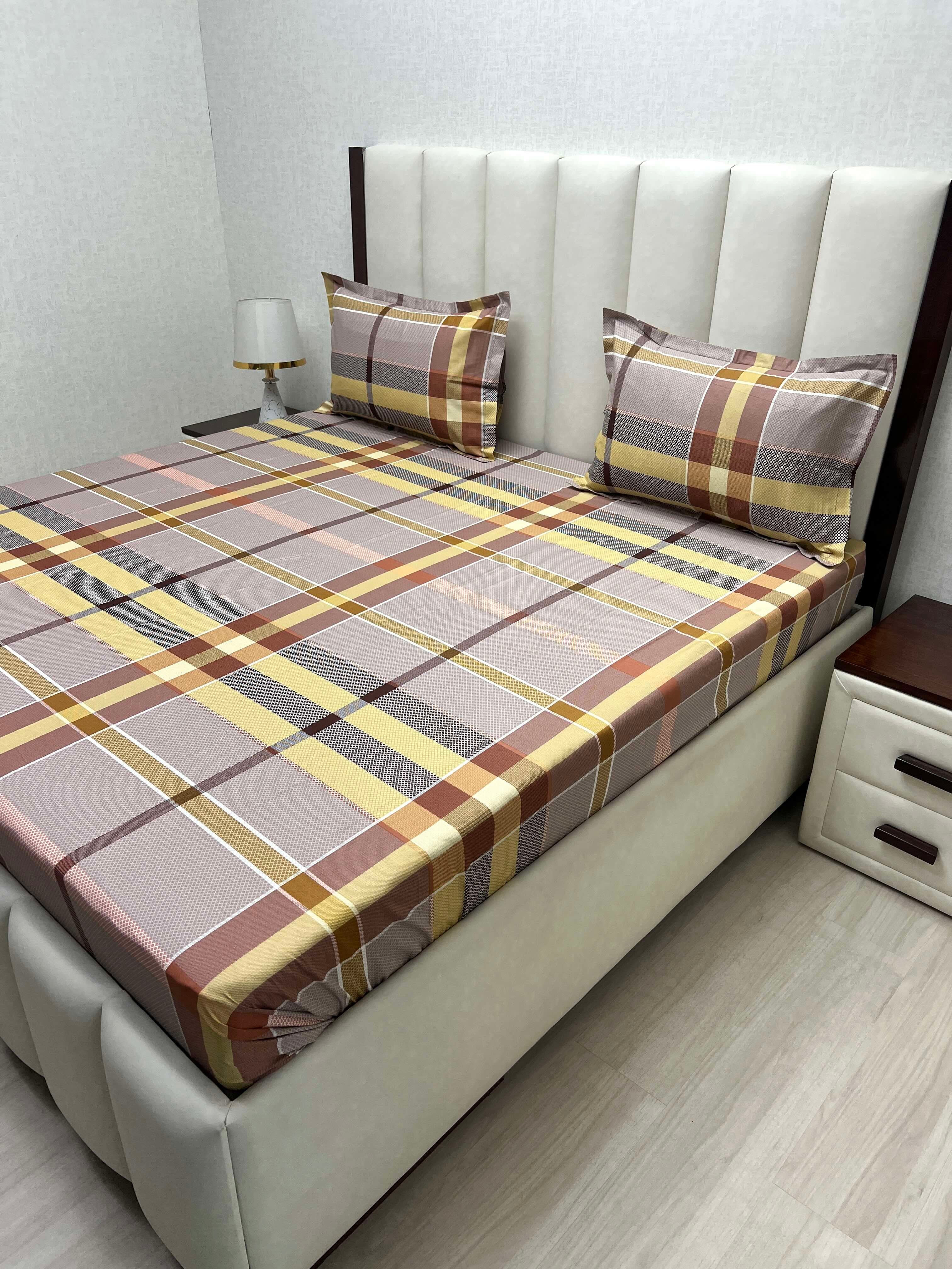 Pure Decor Pure Cotton Queen Size Double Bedsheet