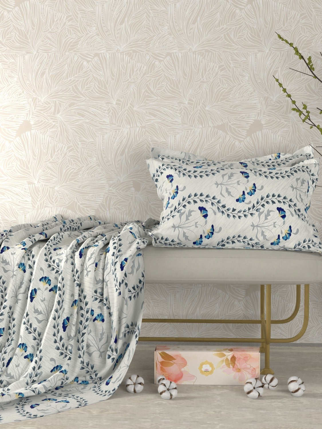 Pure Decor Pure Cotton King Size Double Bedsheet