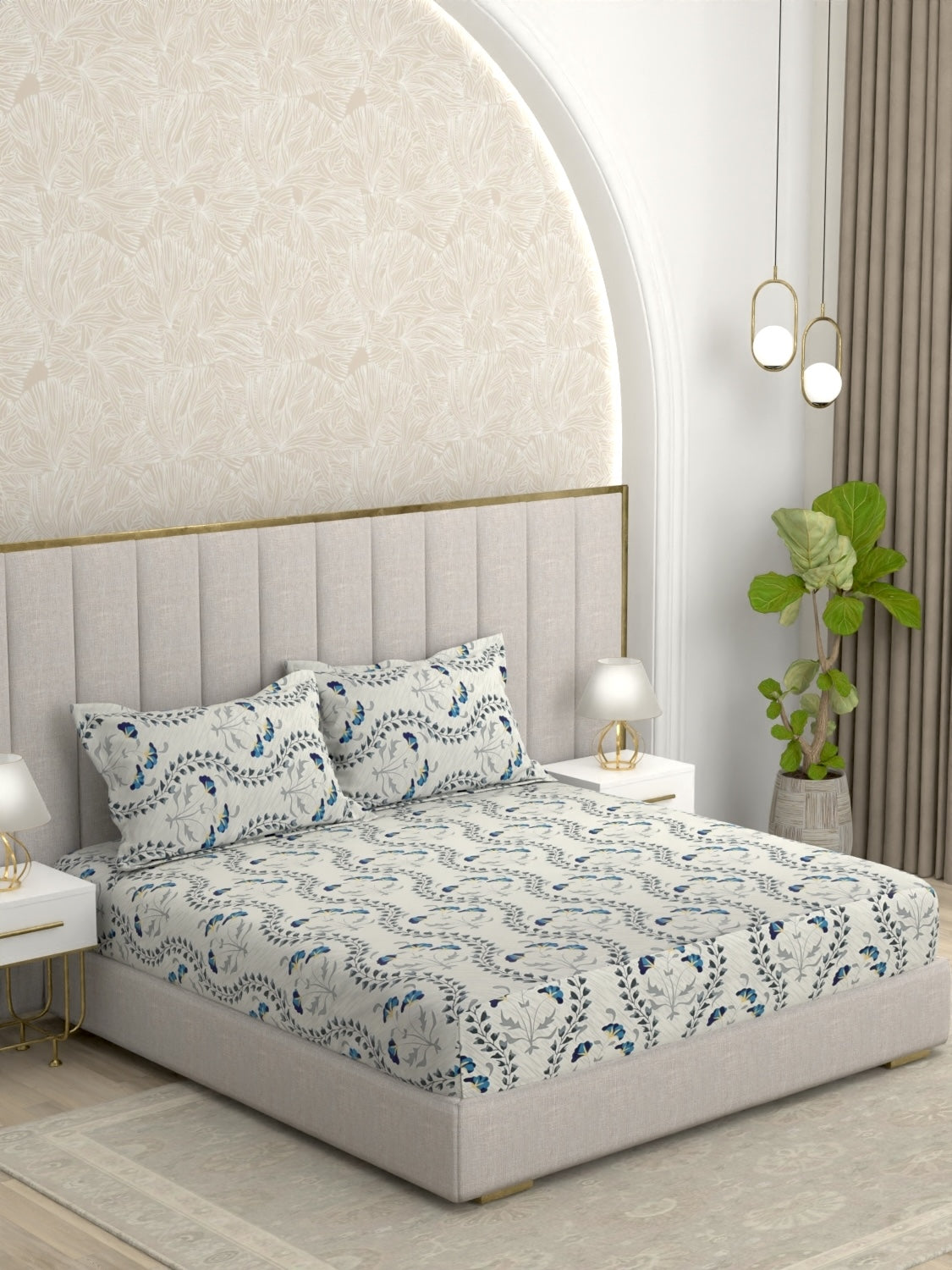 Pure Decor Pure Cotton King Size Double Bedsheet