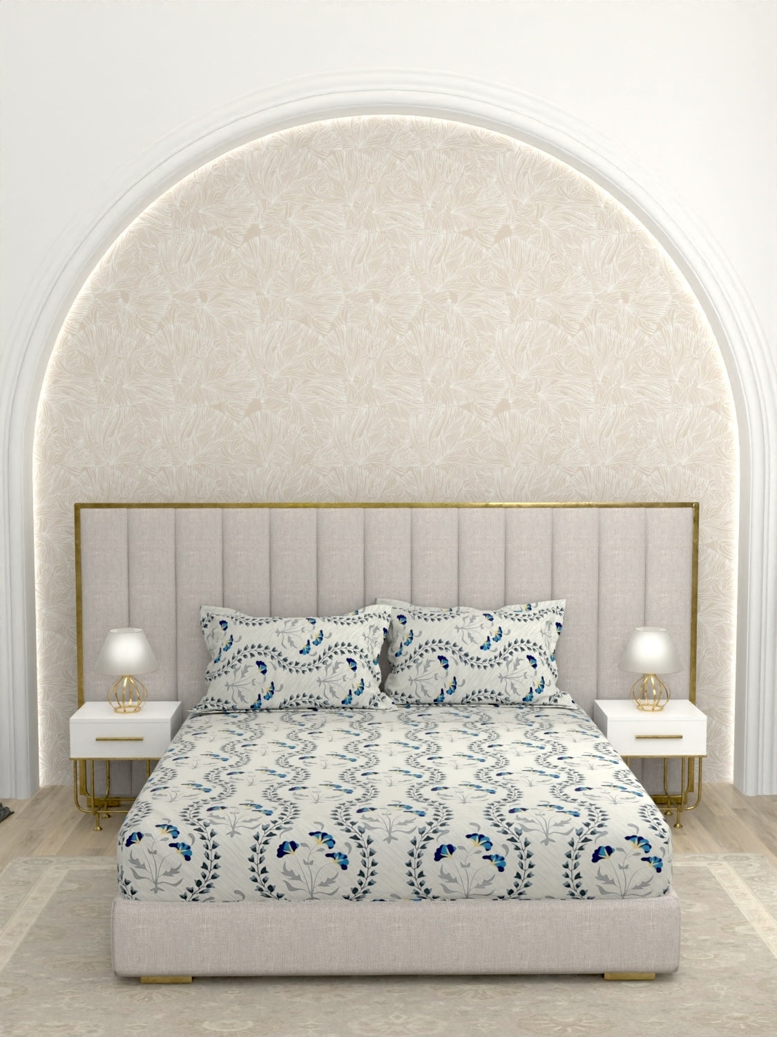 Pure Decor Pure Cotton King Size Double Bedsheet