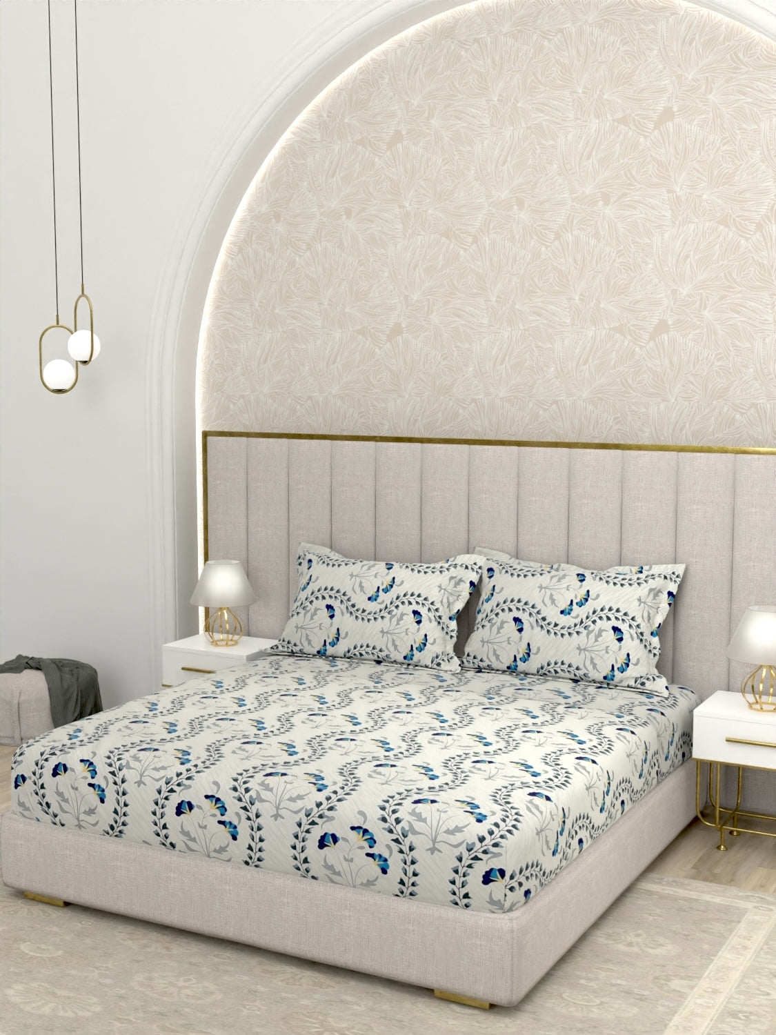 Pure Decor Pure Cotton King Size Double Bedsheet