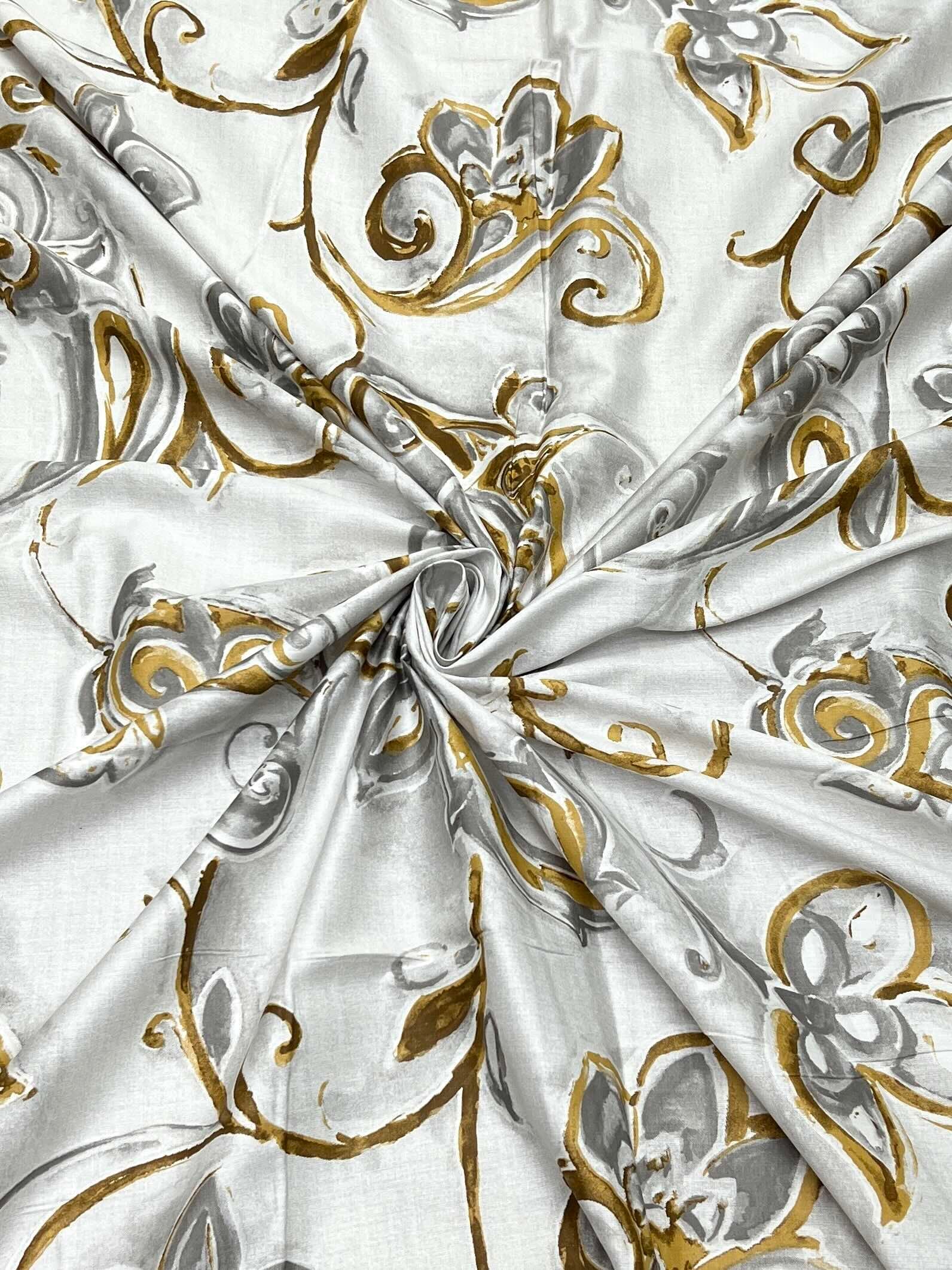 A-3930 - Pure Cotton 180 TC King Size Double Bedsheet (274X274) with Two Pillow Covers (50X76)