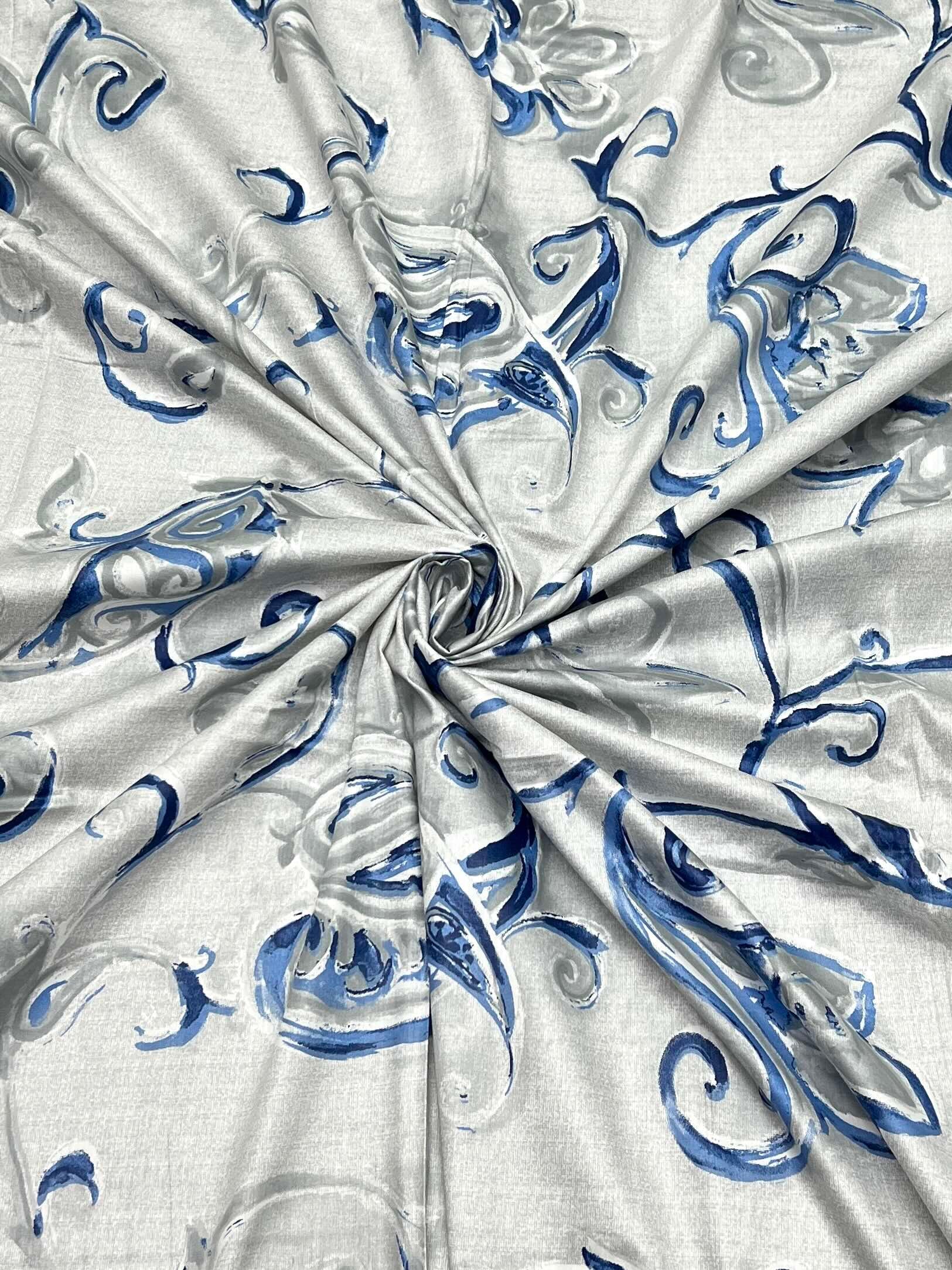 A-3932 - Pure Cotton 180 TC King Size Double Bedsheet (274X274) with Two Pillow Covers (50X76)