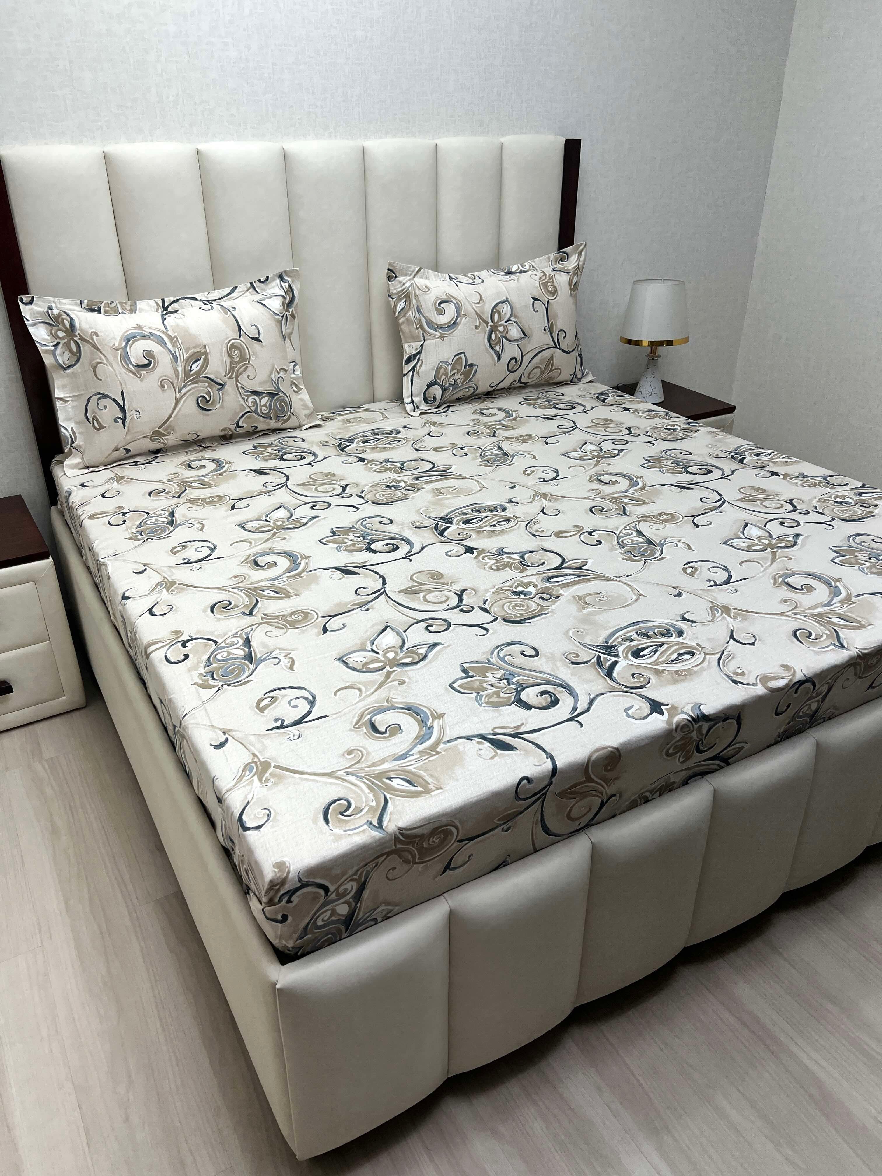 Pure Decor Pure Cotton King Size Double Bedsheet