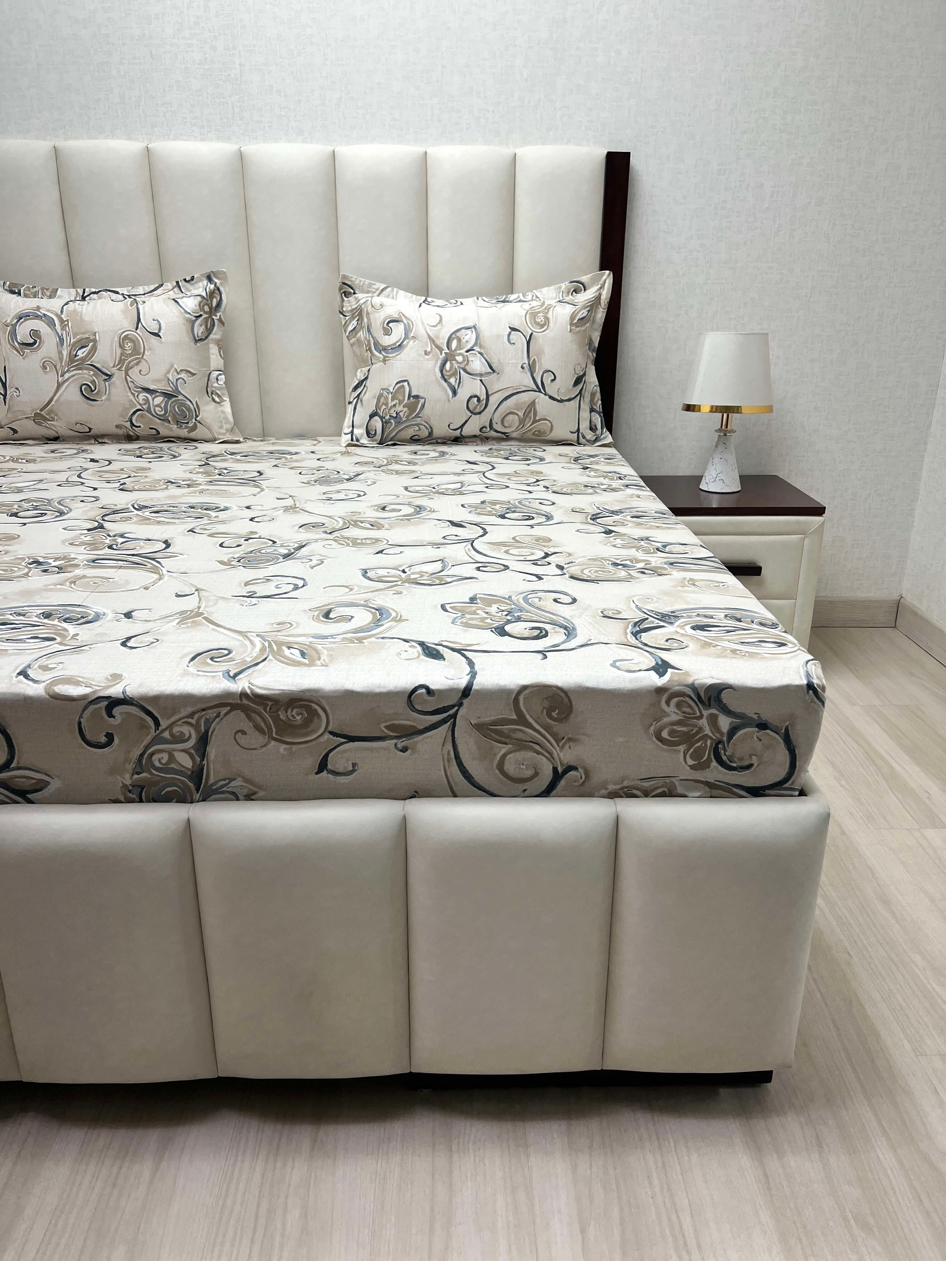 Pure Decor Pure Cotton King Size Double Bedsheet