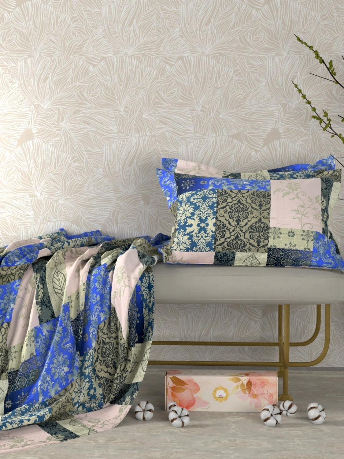 Pure Decor Pure Cotton King Size Double Bedsheet
