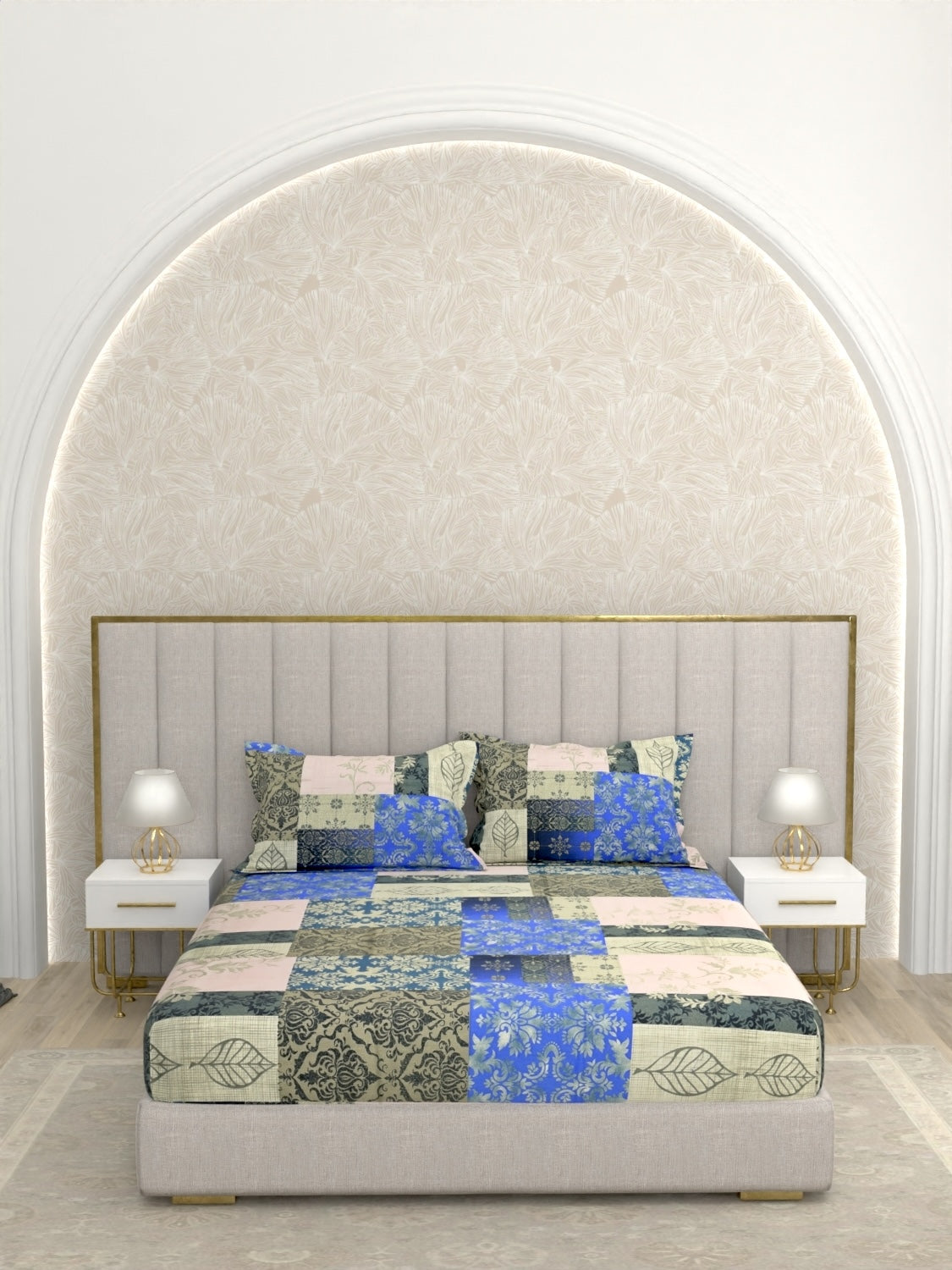 Pure Decor Pure Cotton King Size Double Bedsheet