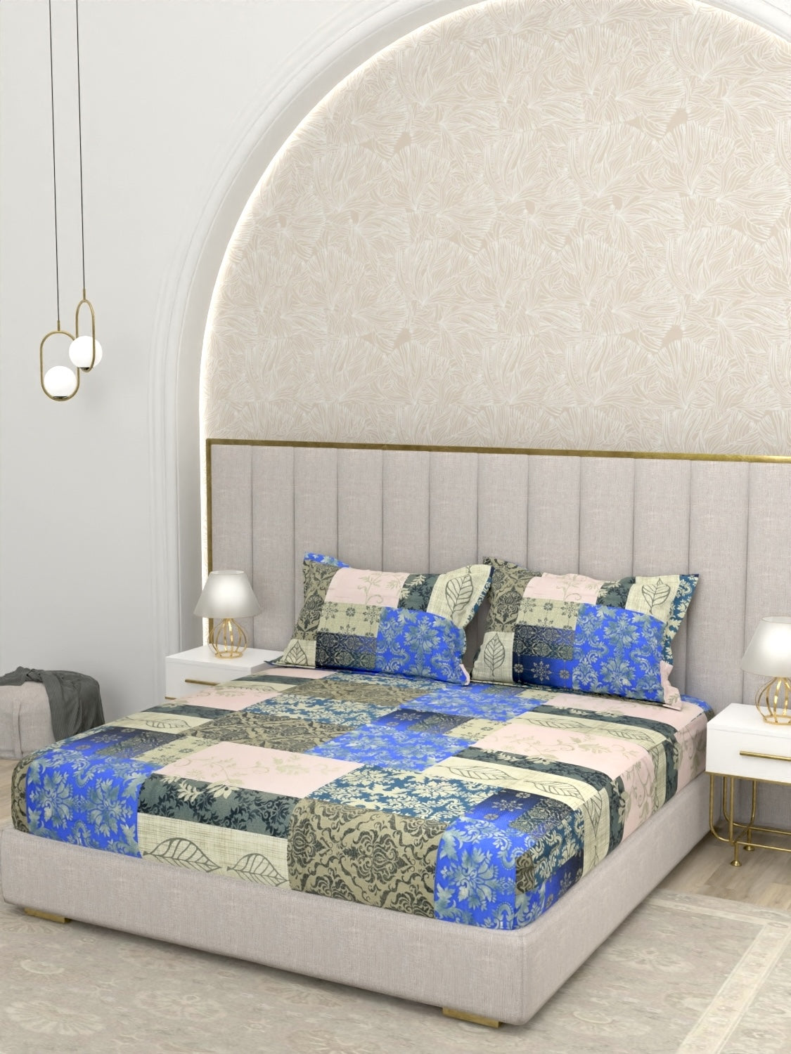 Pure Decor Pure Cotton King Size Double Bedsheet