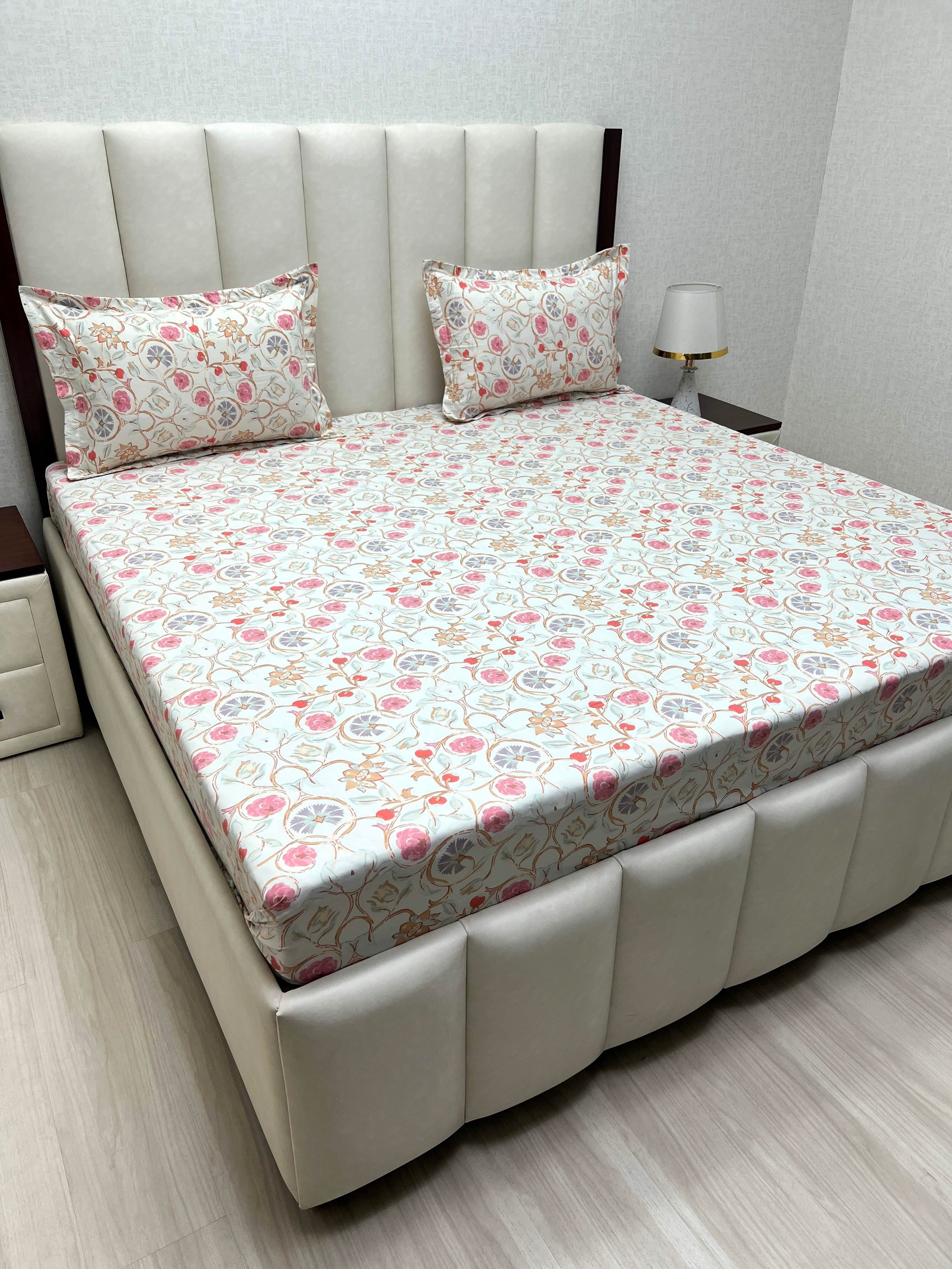 Pure Decor Polycotton Queen Size Double Bedsheet