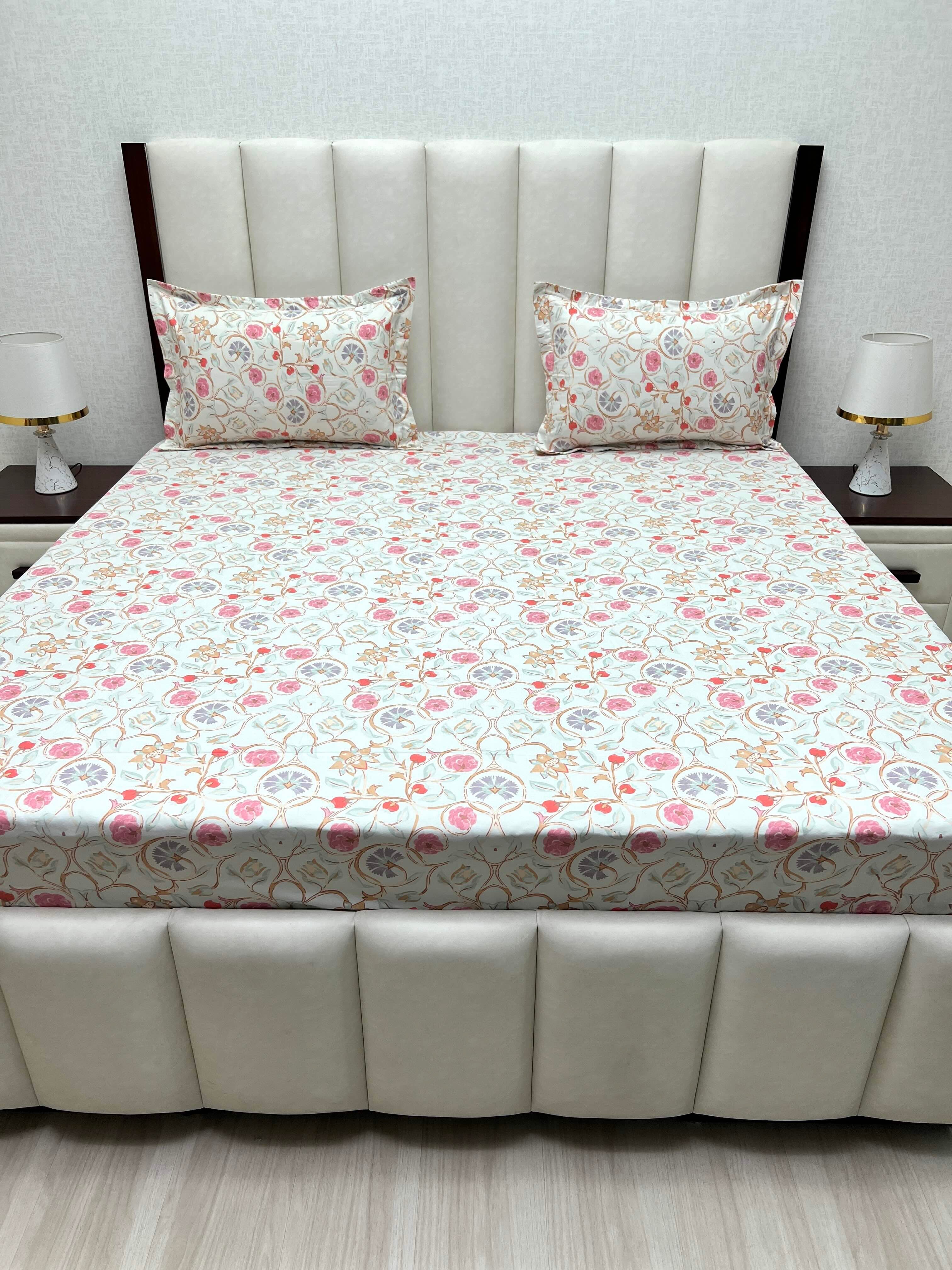 Pure Decor Polycotton Queen Size Double Bedsheet