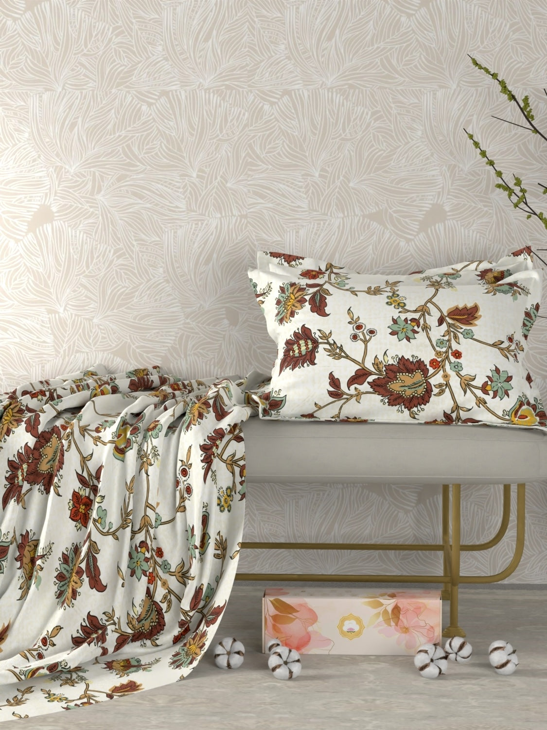 Pure Decor Polycotton Queen Size Double Bedsheet