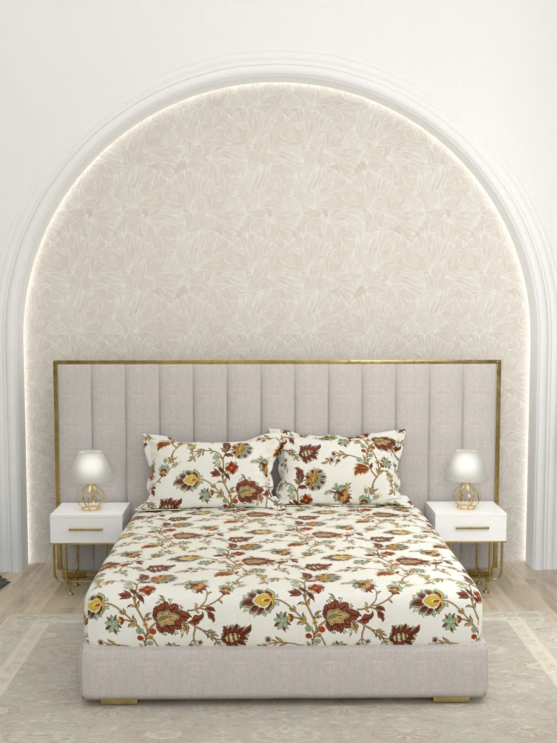 Pure Decor Polycotton Queen Size Double Bedsheet