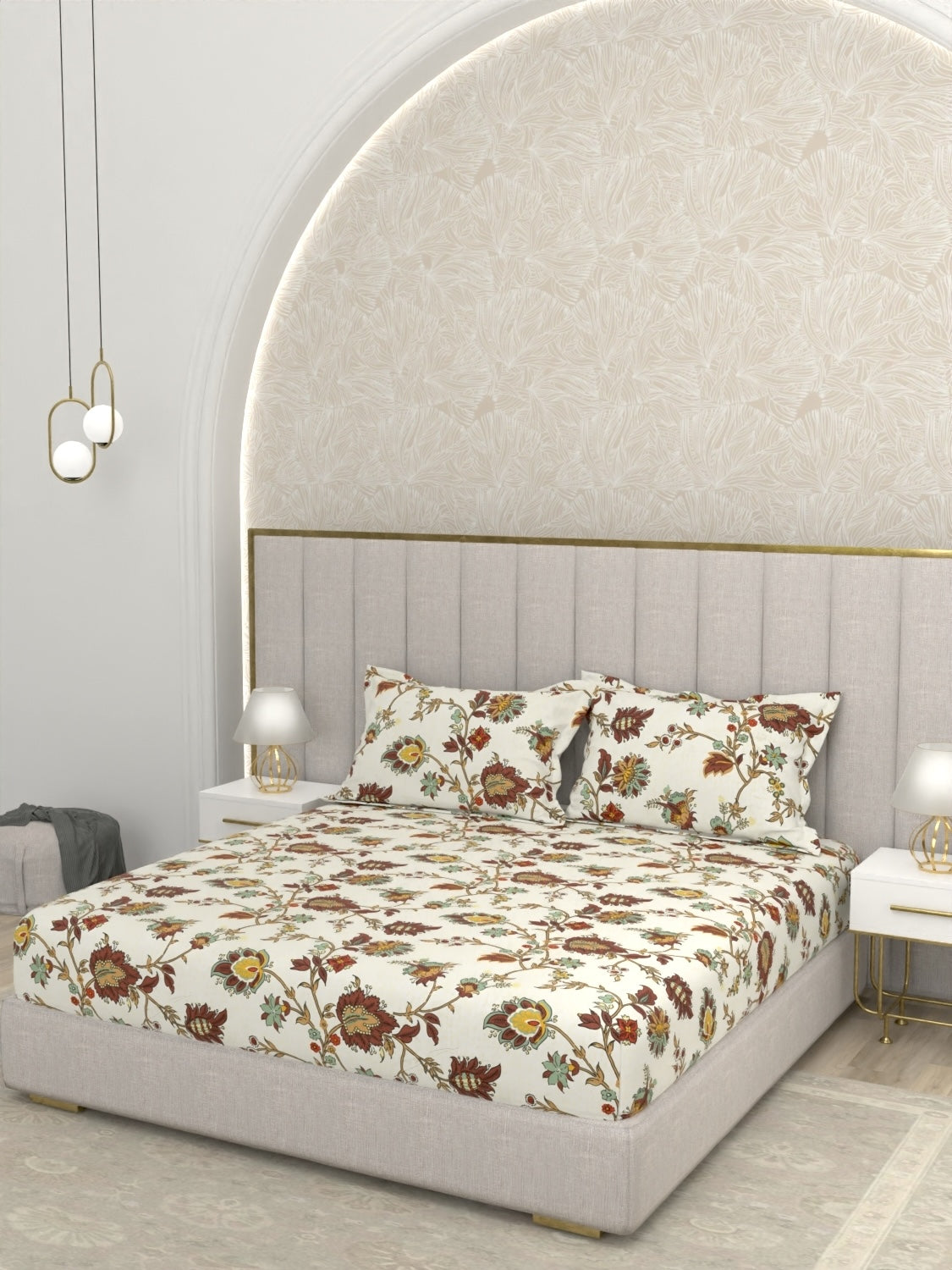 Pure Decor Polycotton Queen Size Double Bedsheet