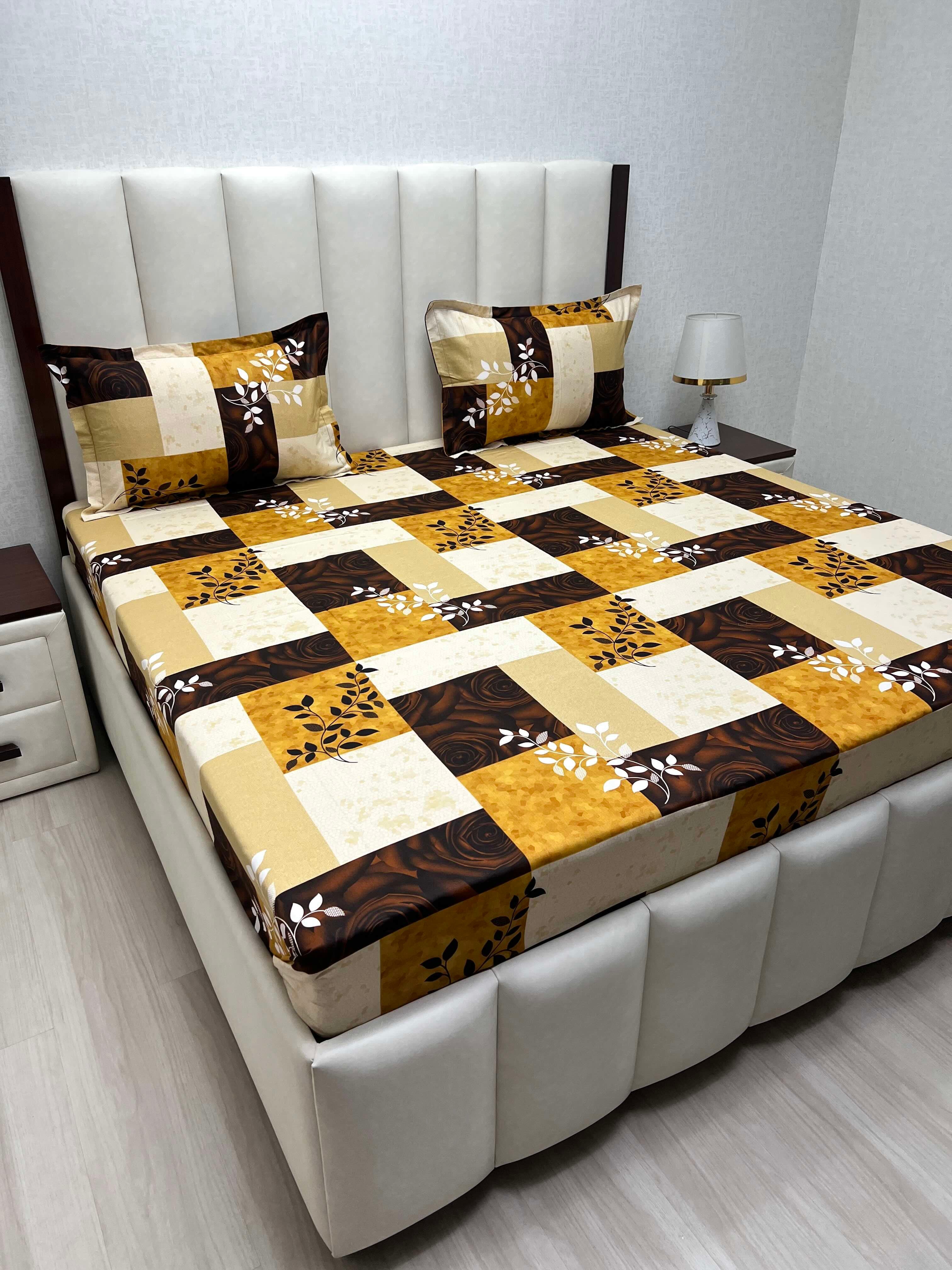 Pure Decor Pure Cotton Queen Size Double Bedsheet