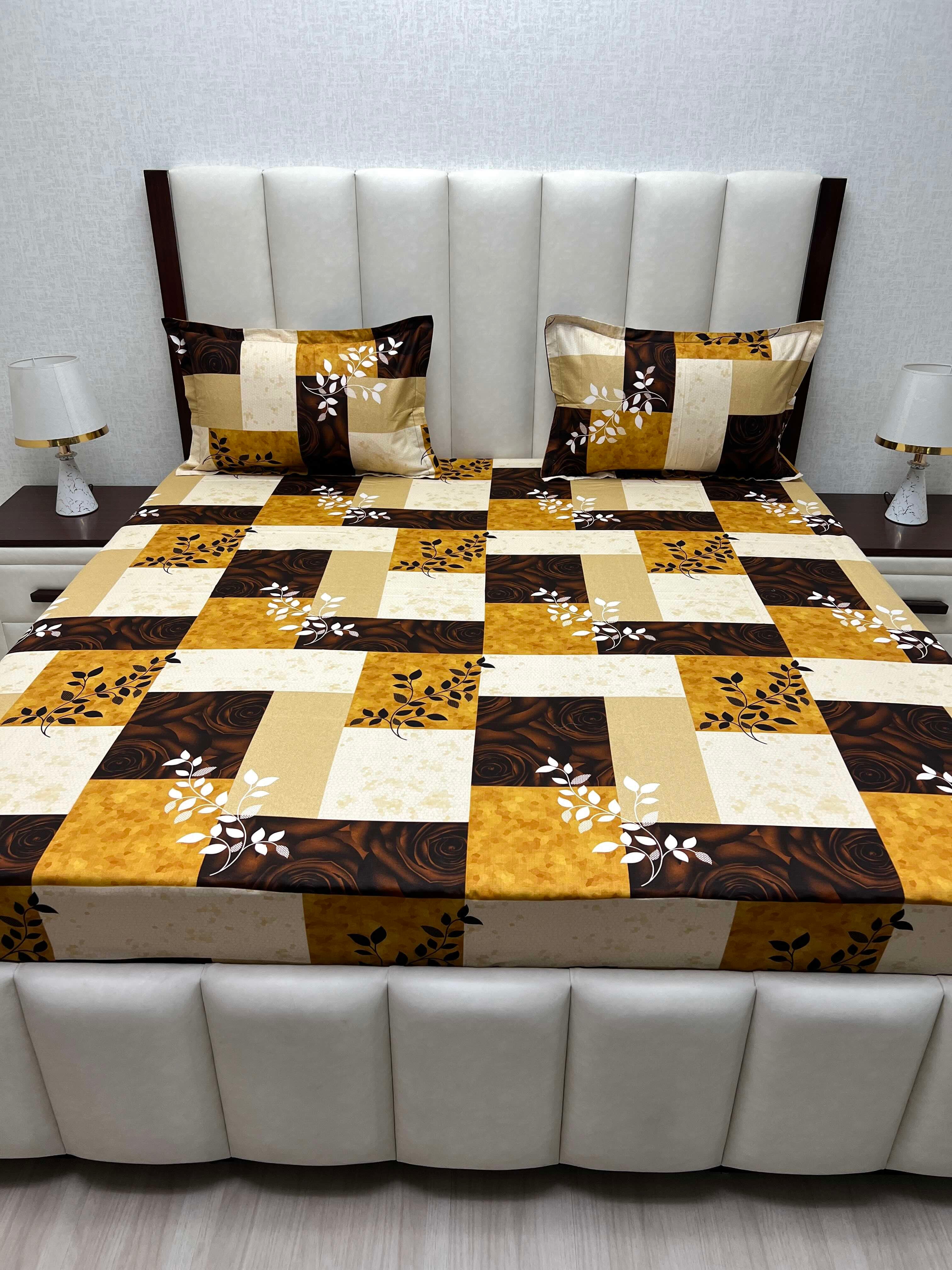 Pure Decor Pure Cotton Queen Size Double Bedsheet