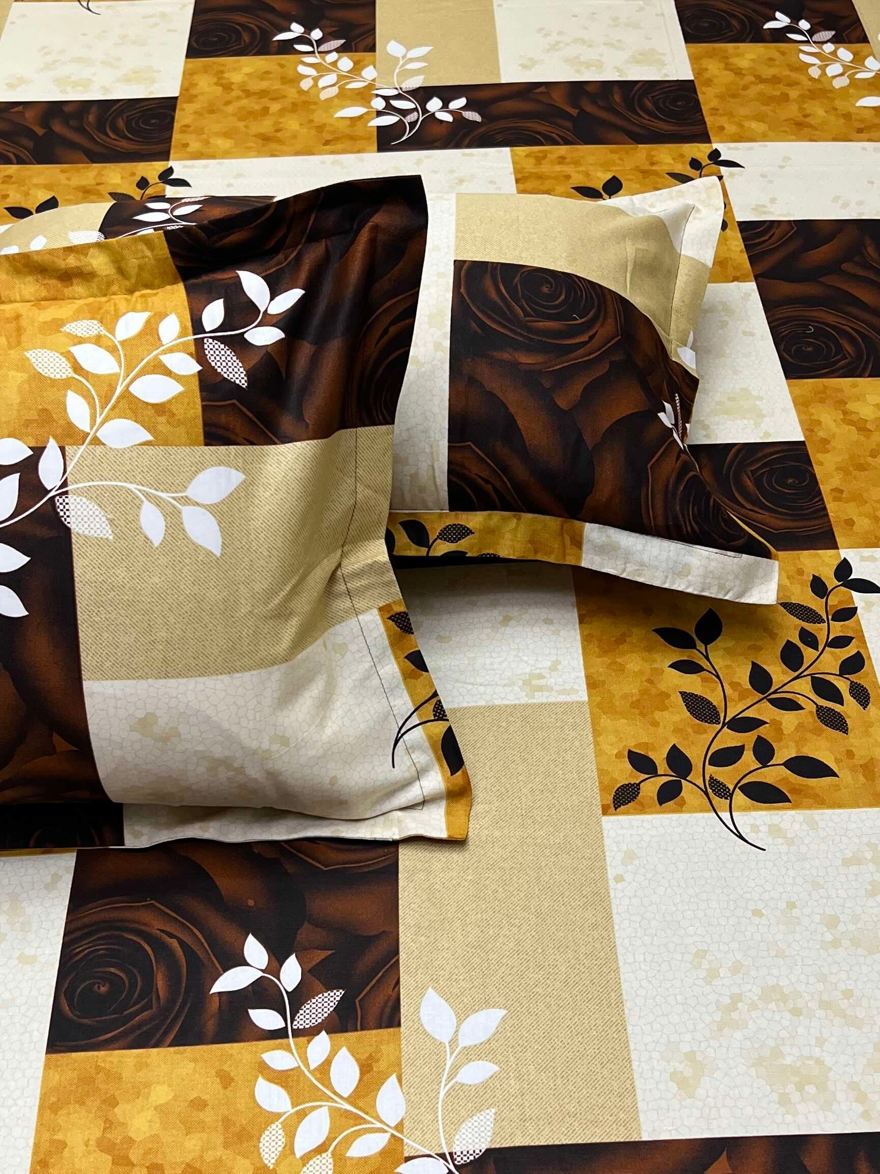 Pure Decor Pure Cotton Queen Size Double Bedsheet