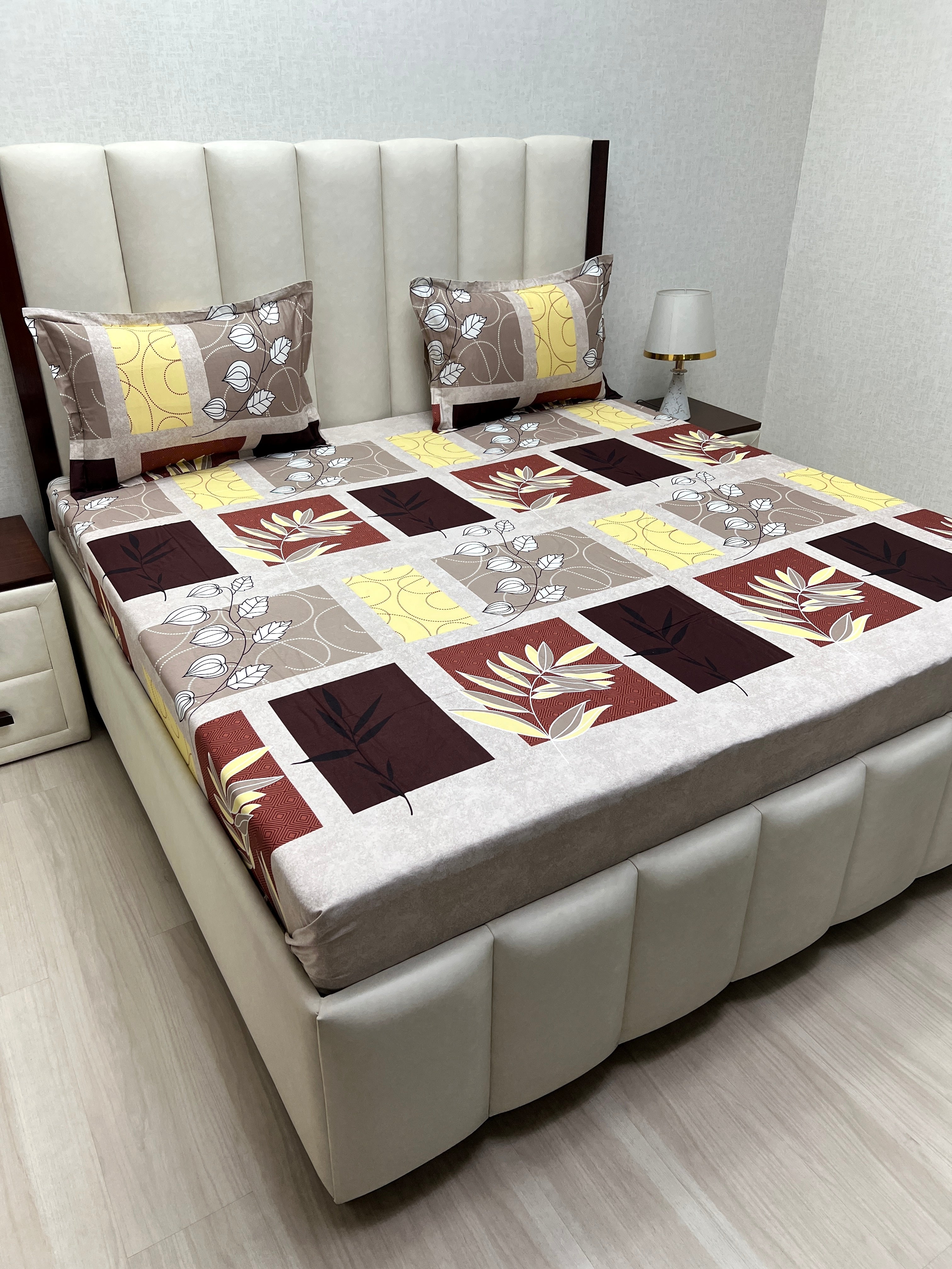 Pure Decor Pure Cotton Queen Size Double Bedsheet