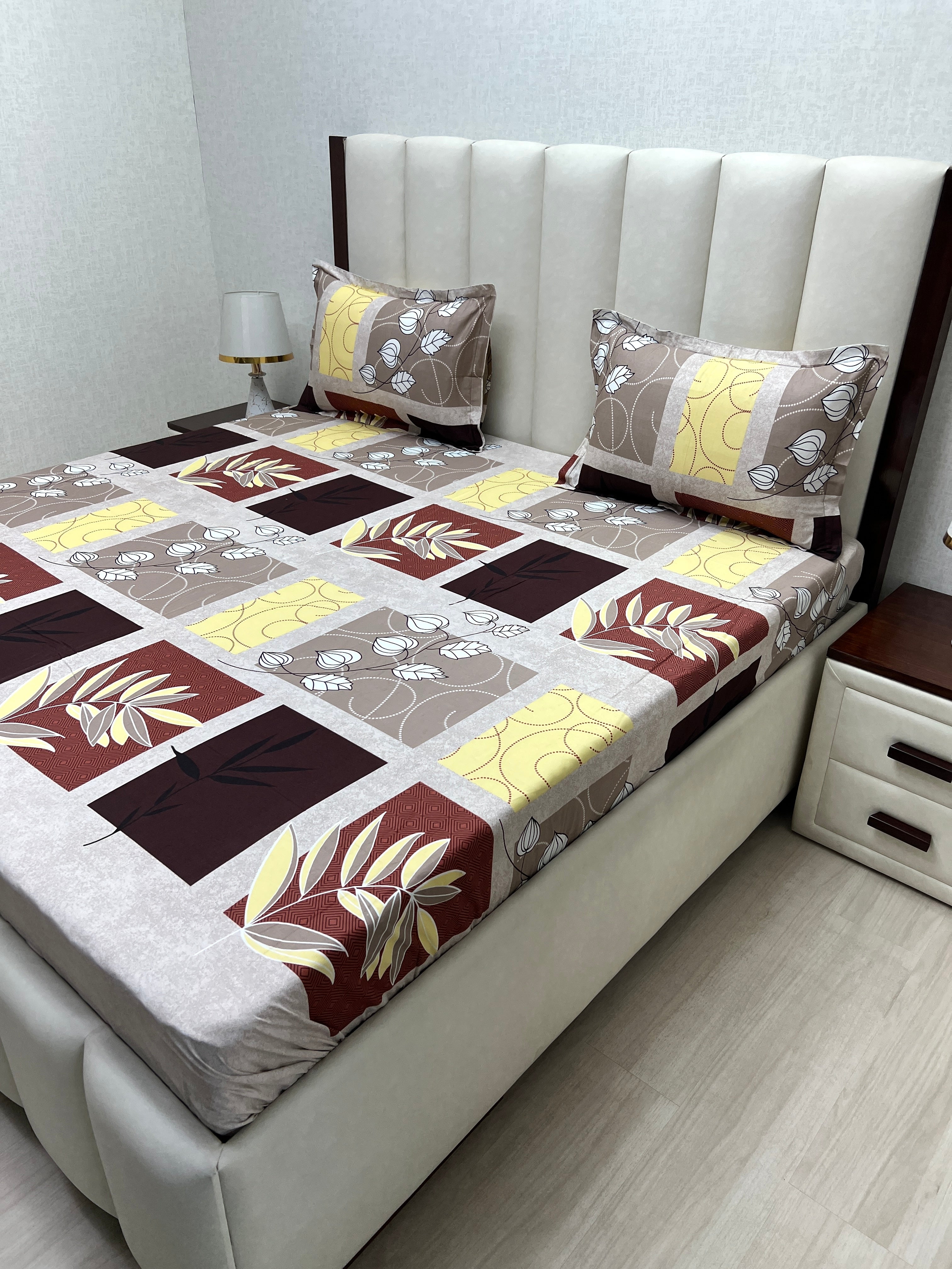 Pure Decor Pure Cotton Queen Size Double Bedsheet