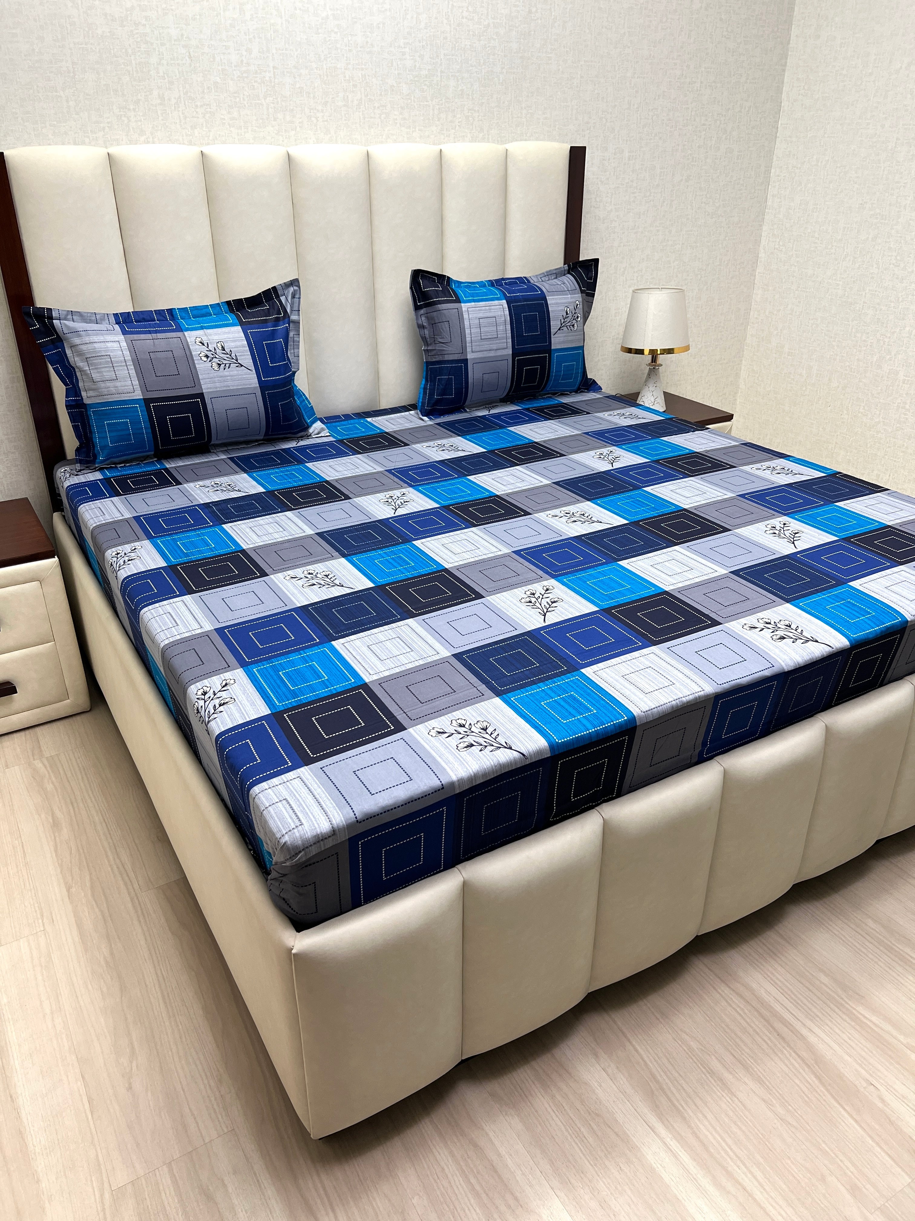 Pure Decor Pure Cotton Queen Size Double Bedsheet