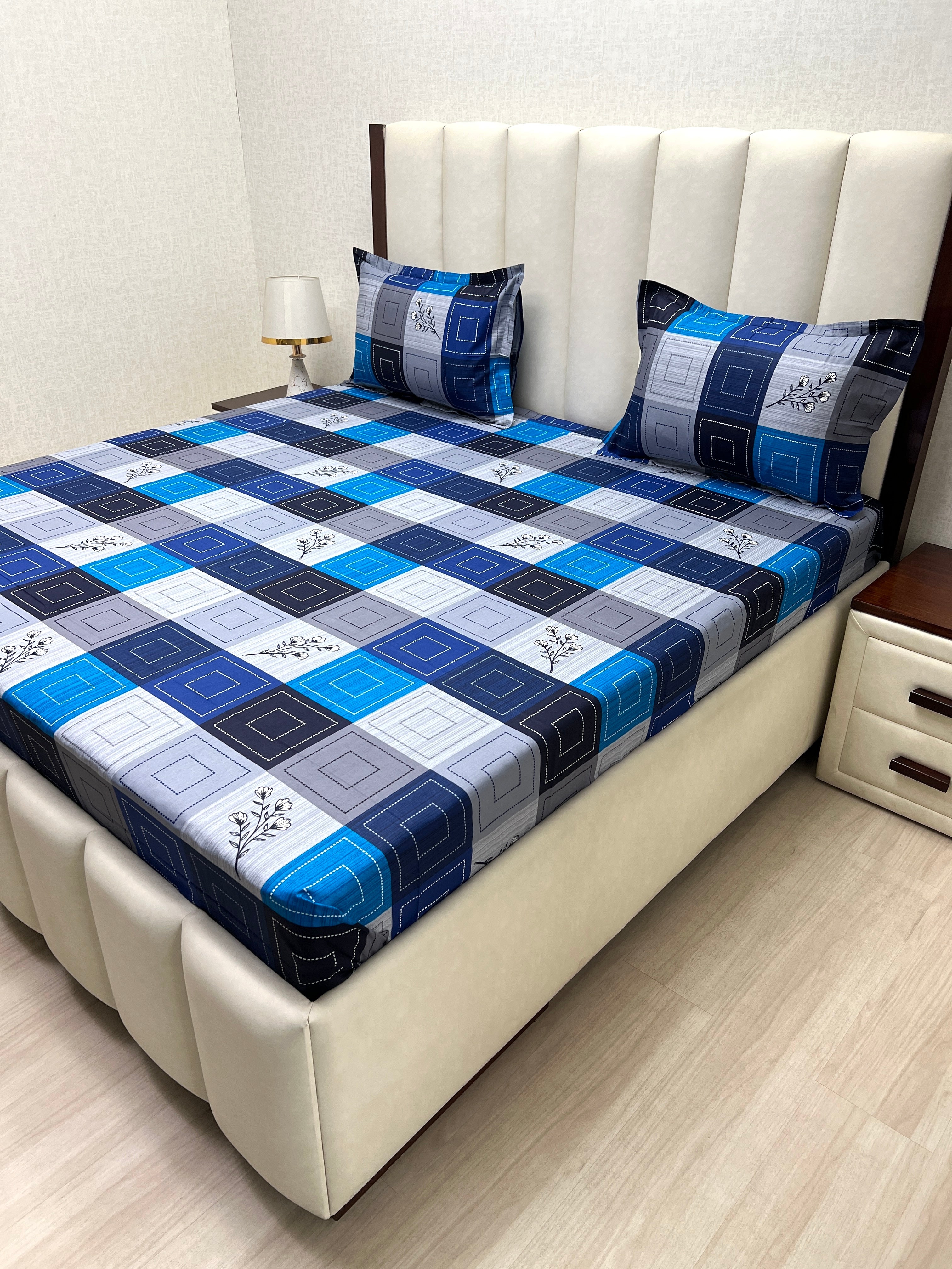 Pure Decor Pure Cotton Queen Size Double Bedsheet