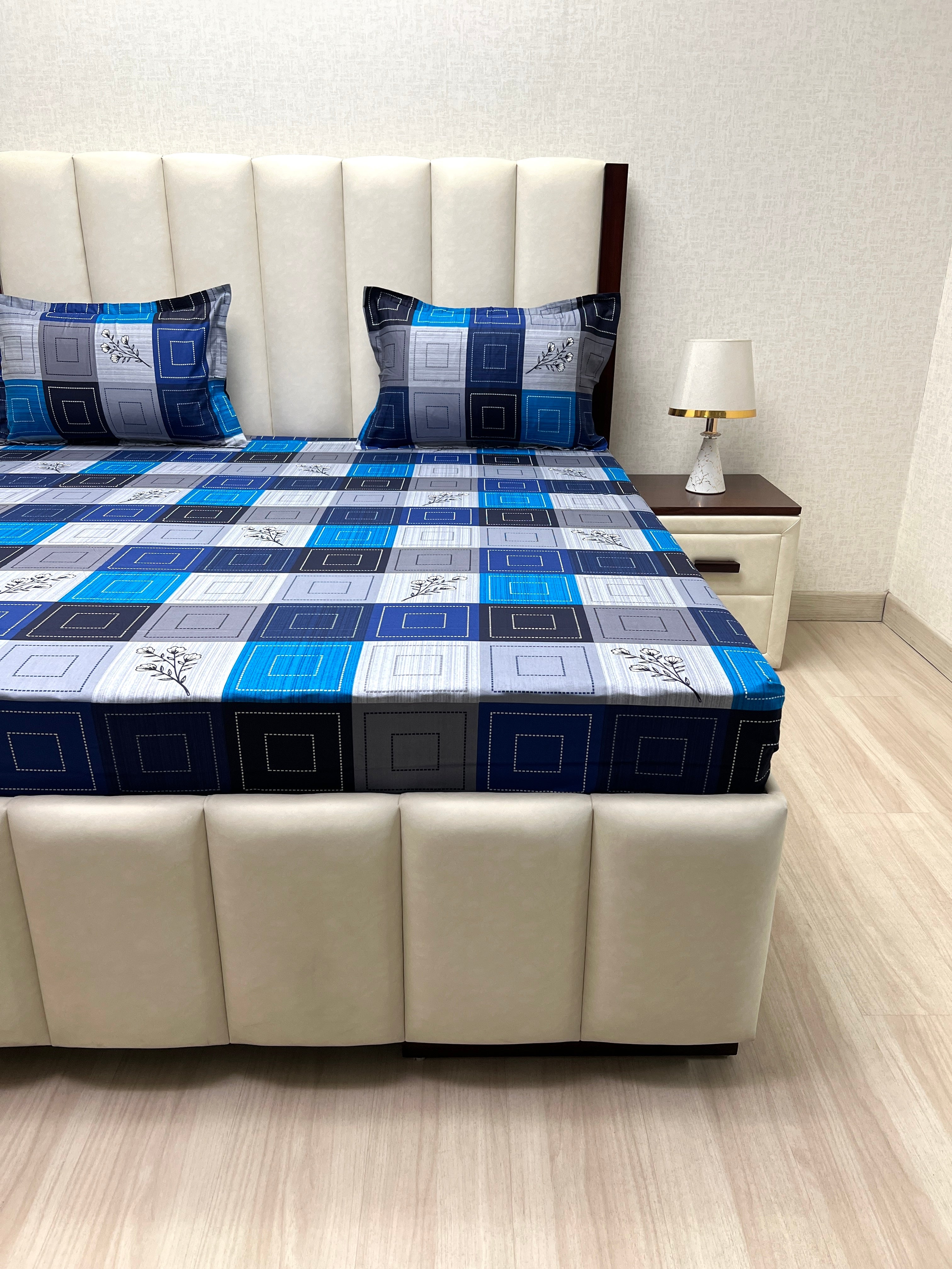 Pure Decor Pure Cotton Queen Size Double Bedsheet
