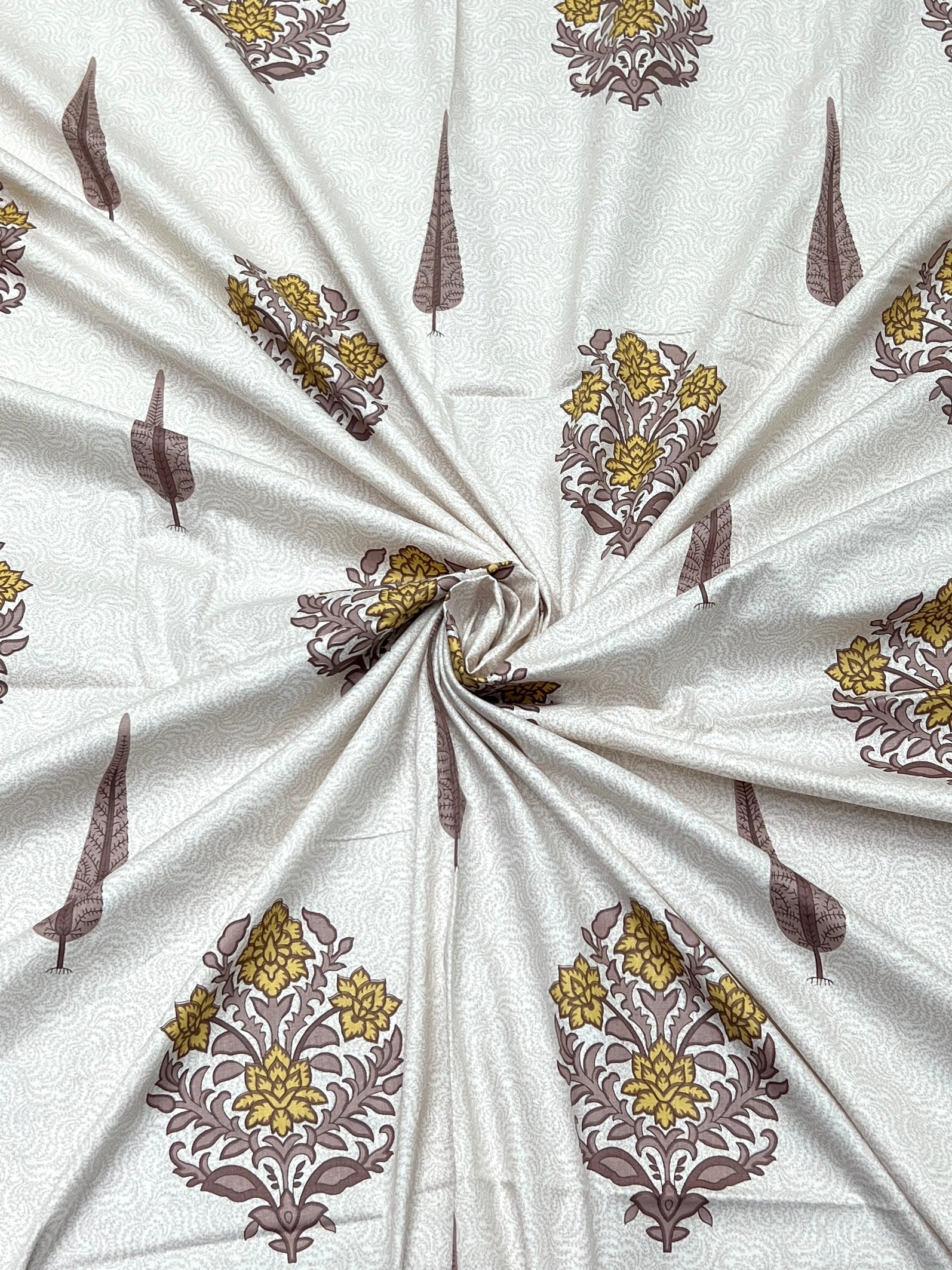 Pure Decor Pure Cotton Queen Size Double Bedsheet
