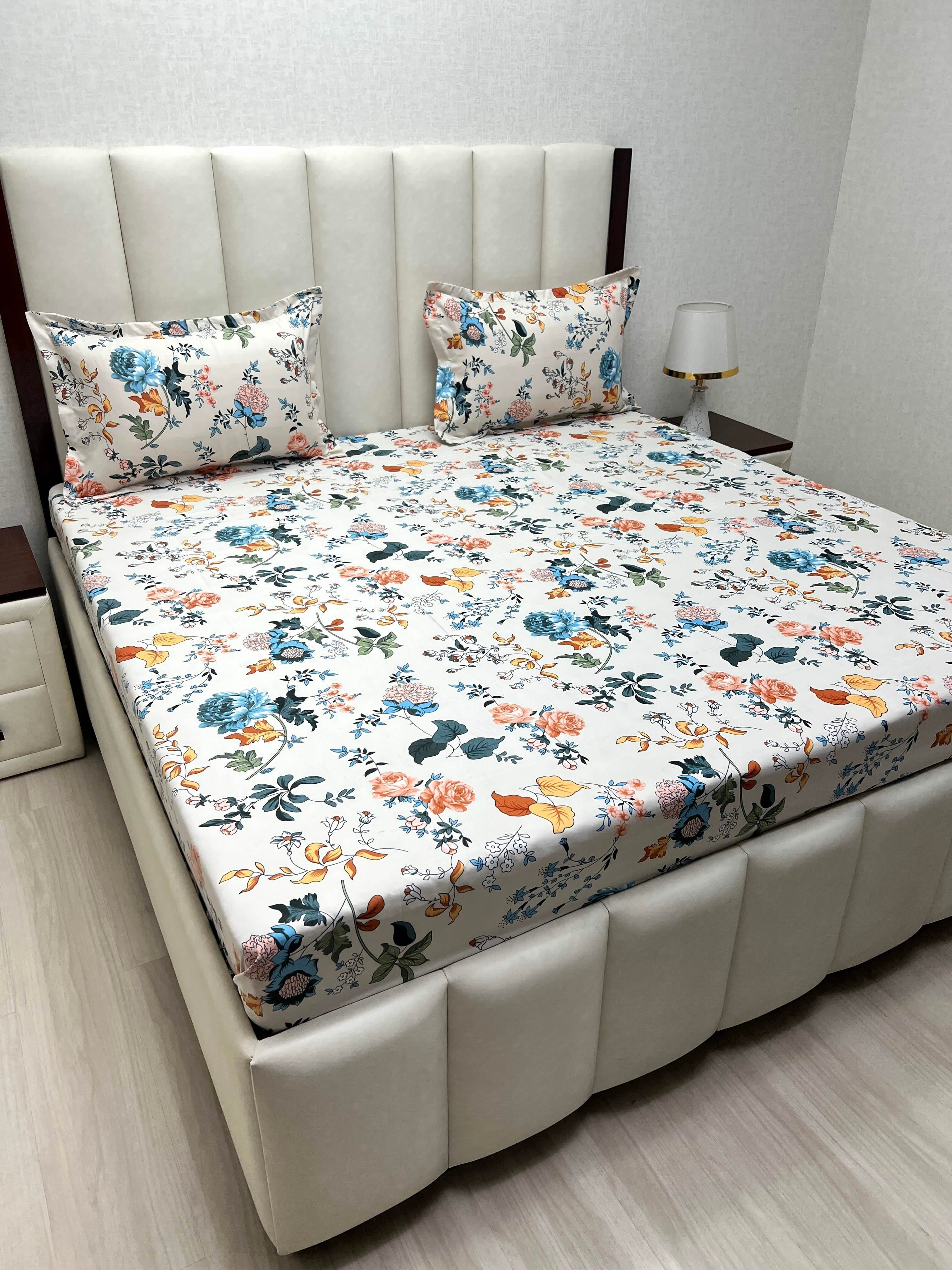 Pure Decor Polycotton Queen Size Double Bedsheet