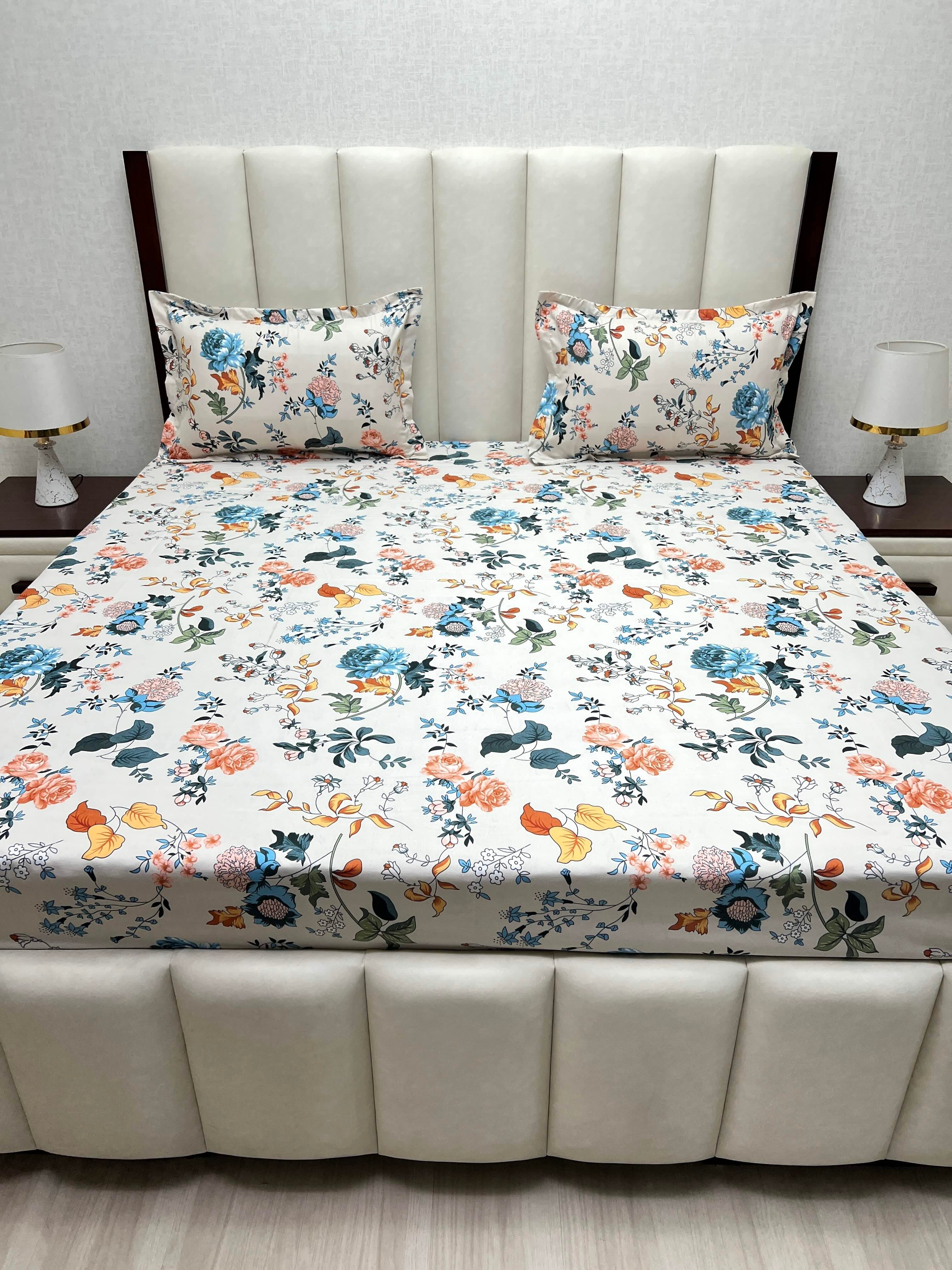 Pure Decor Polycotton Queen Size Double Bedsheet