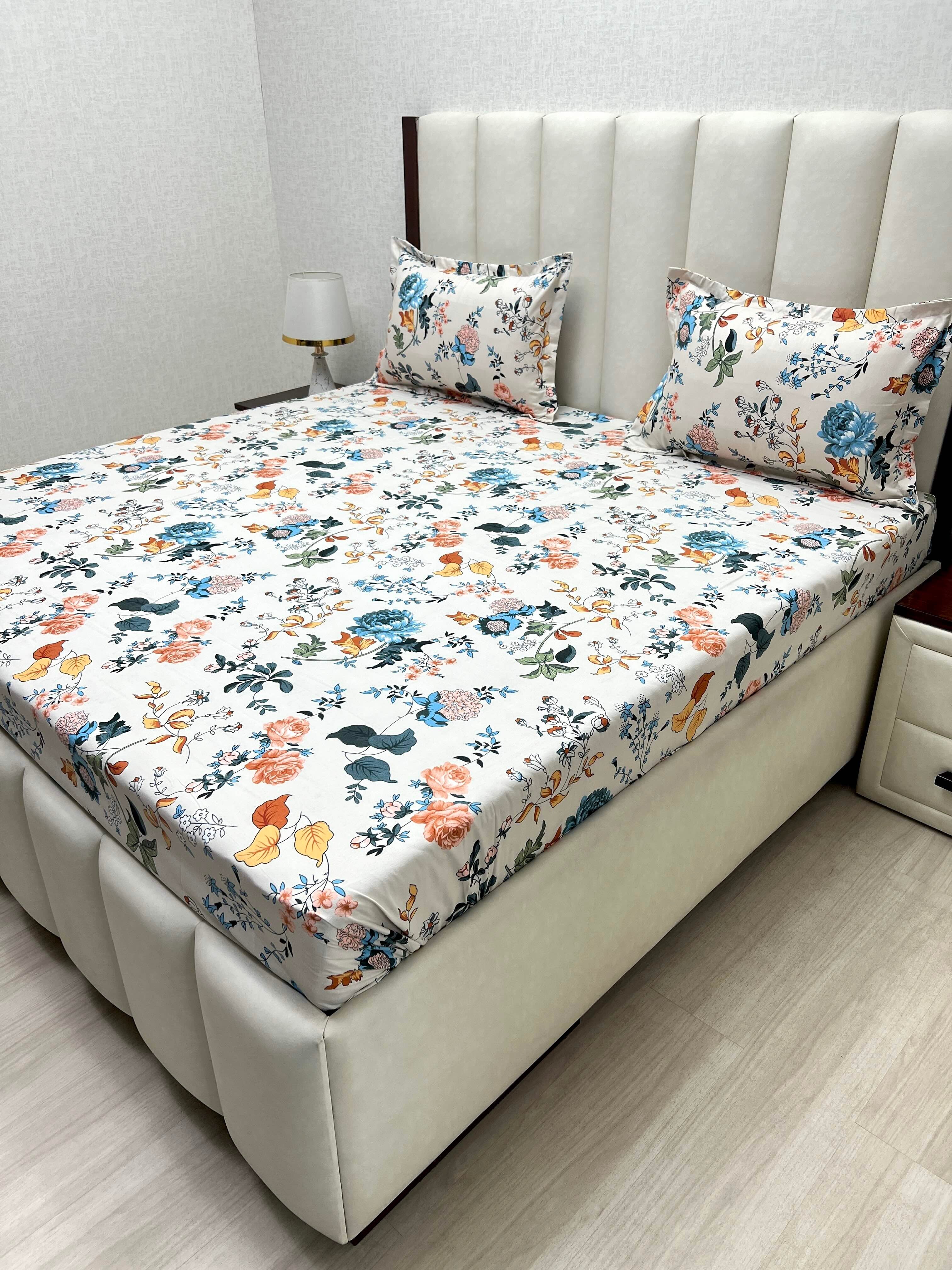 Pure Decor Polycotton Queen Size Double Bedsheet