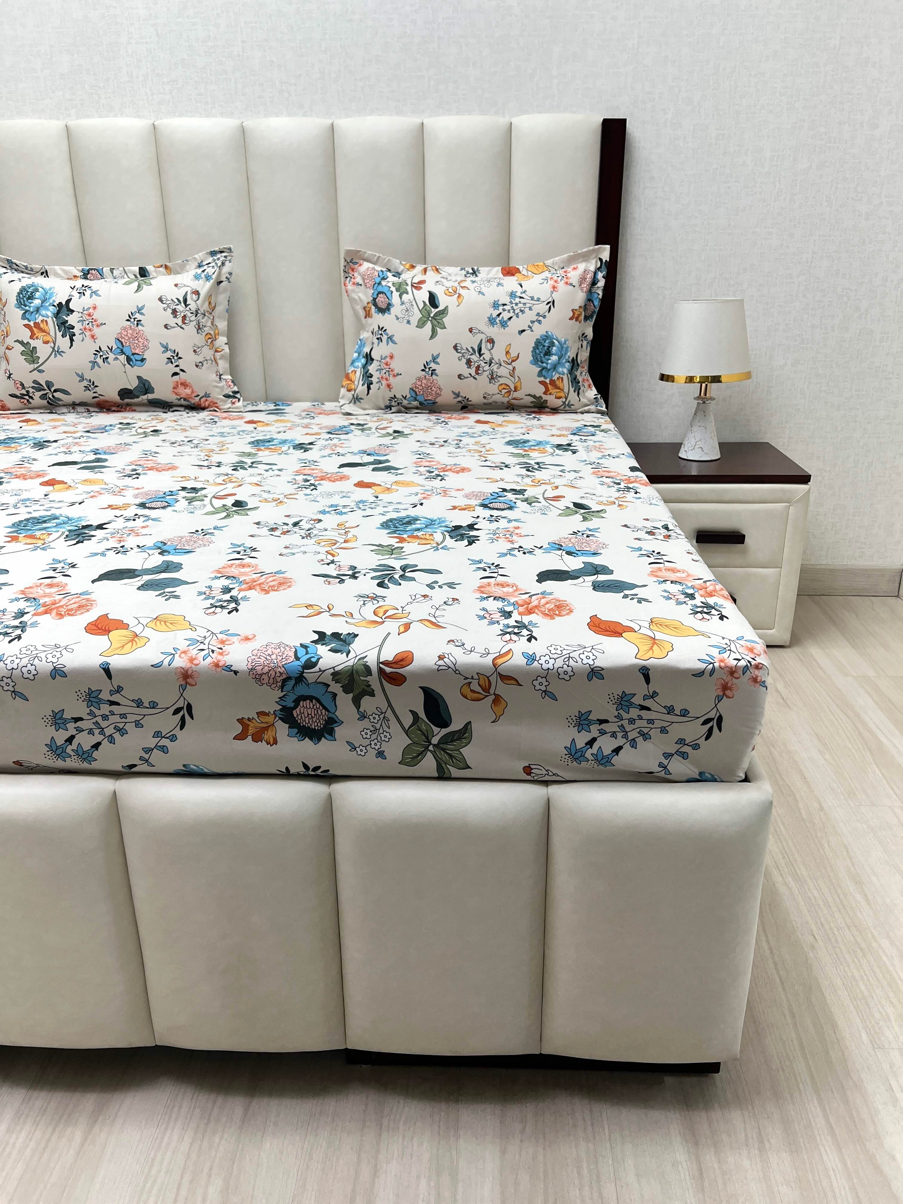 Pure Decor Polycotton Queen Size Double Bedsheet