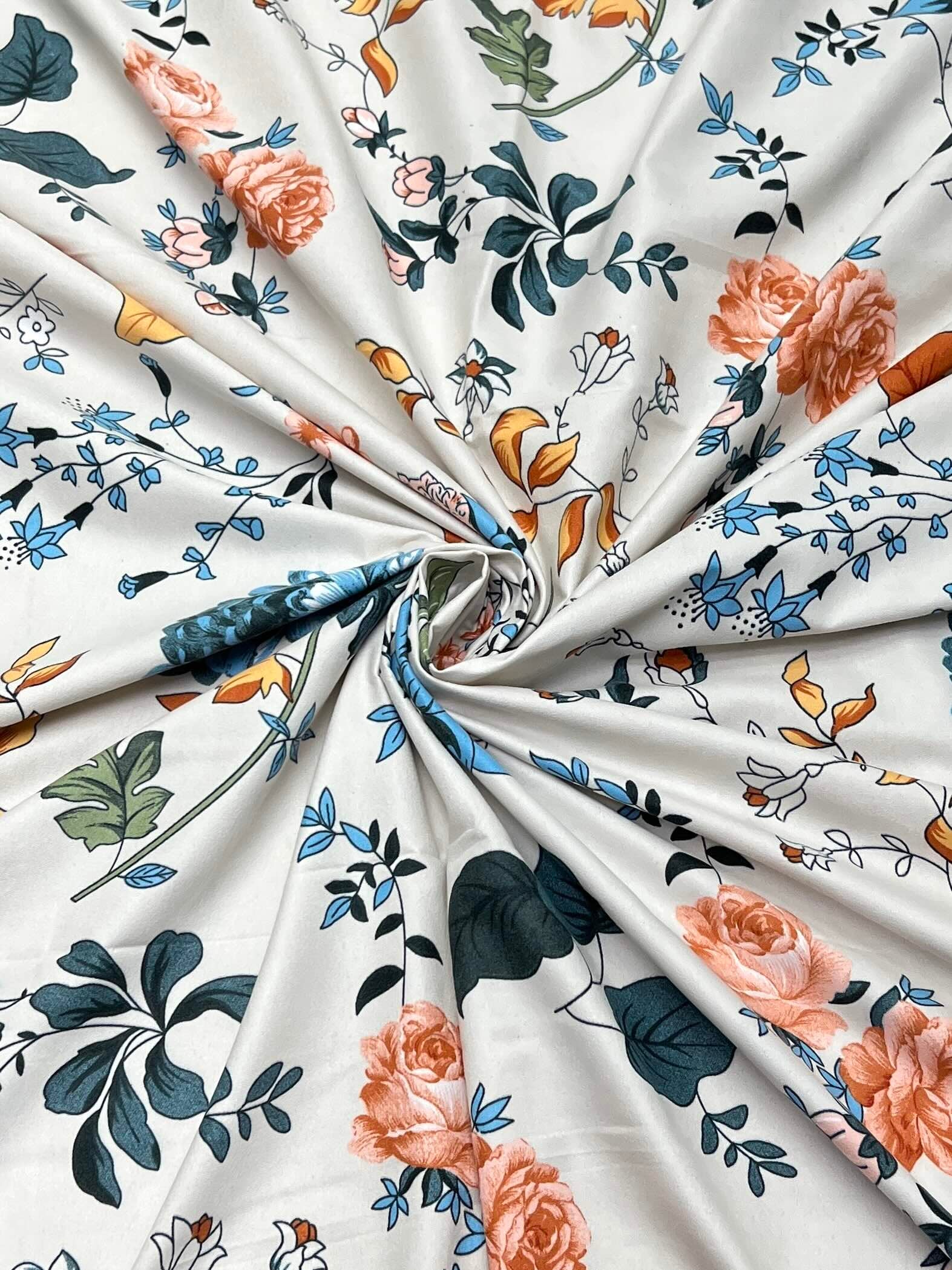 Pure Decor Polycotton Queen Size Double Bedsheet