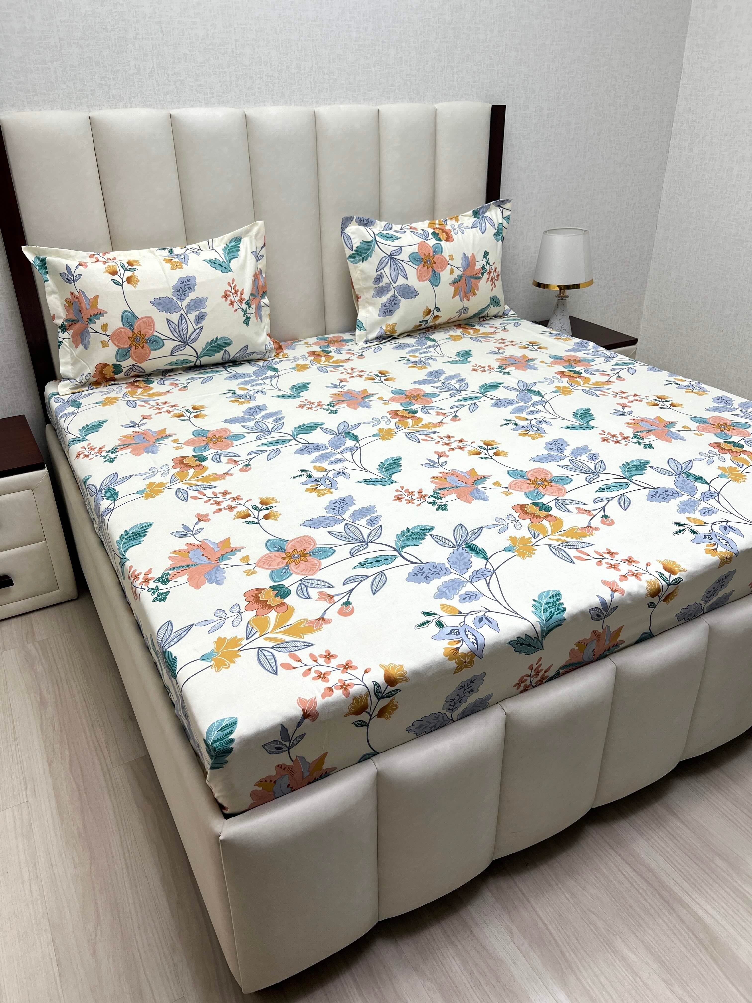Pure Decor Polycotton Queen Size Double Bedsheet