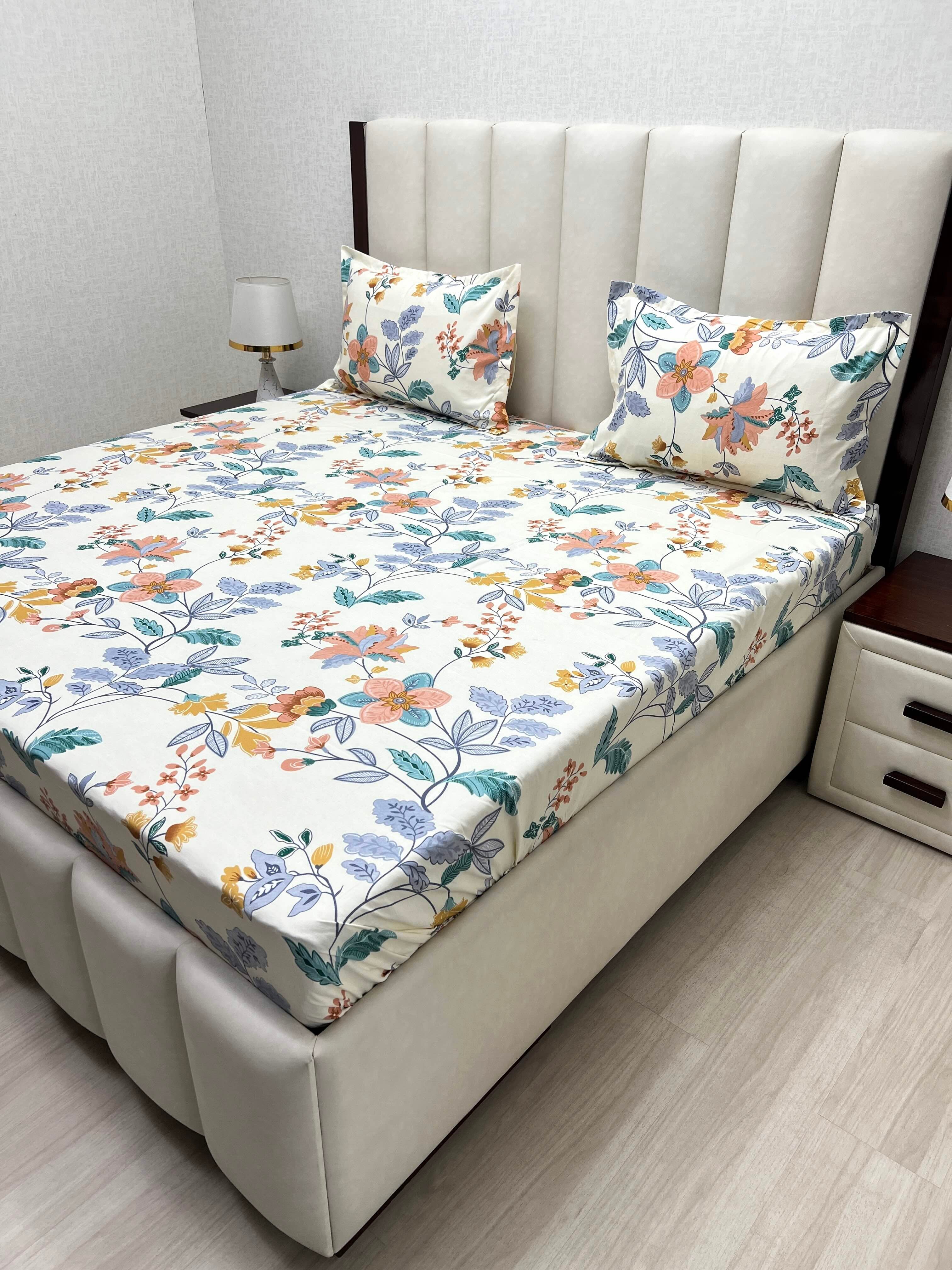 Pure Decor Polycotton Queen Size Double Bedsheet