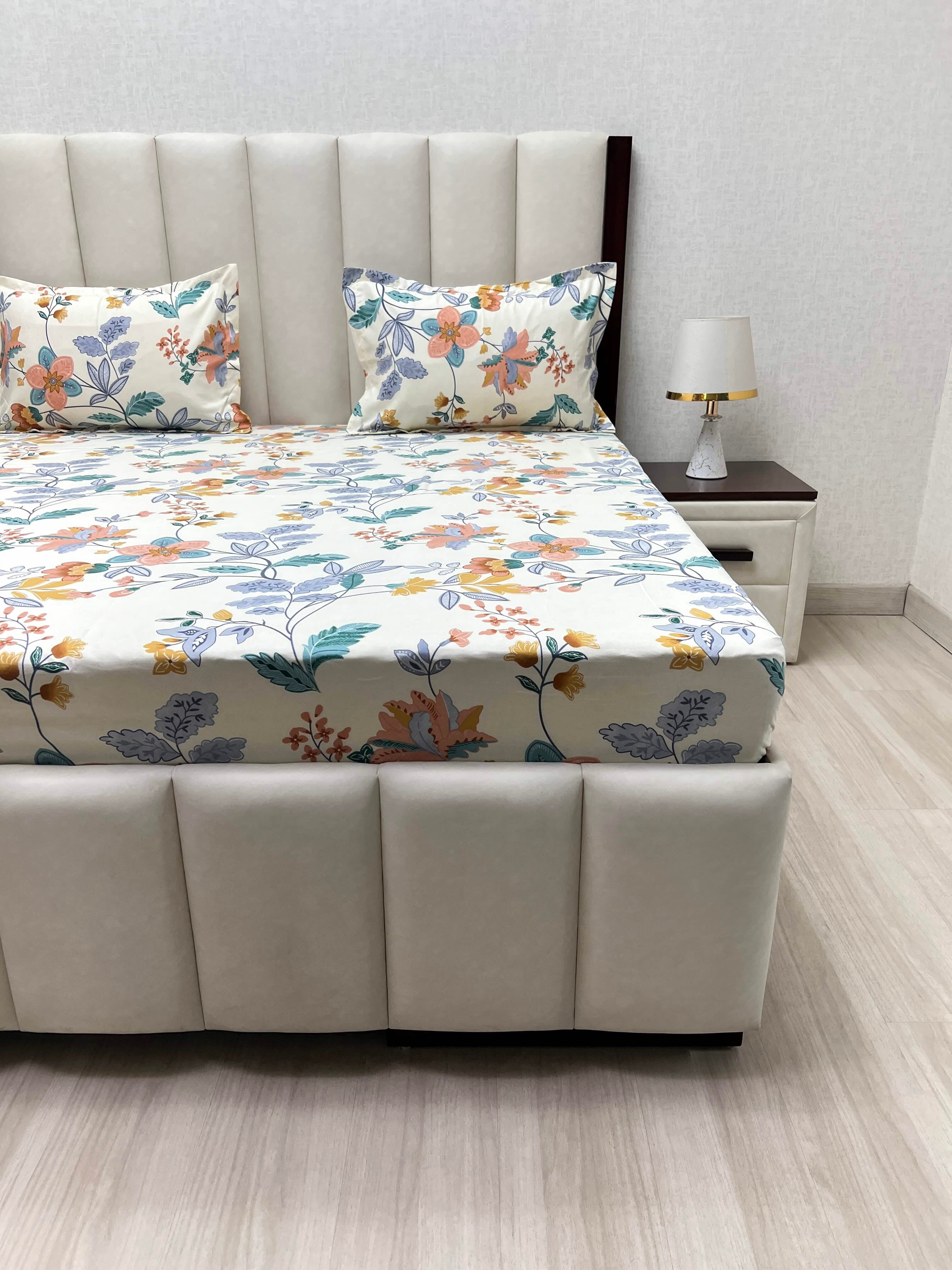 Pure Decor Polycotton Queen Size Double Bedsheet