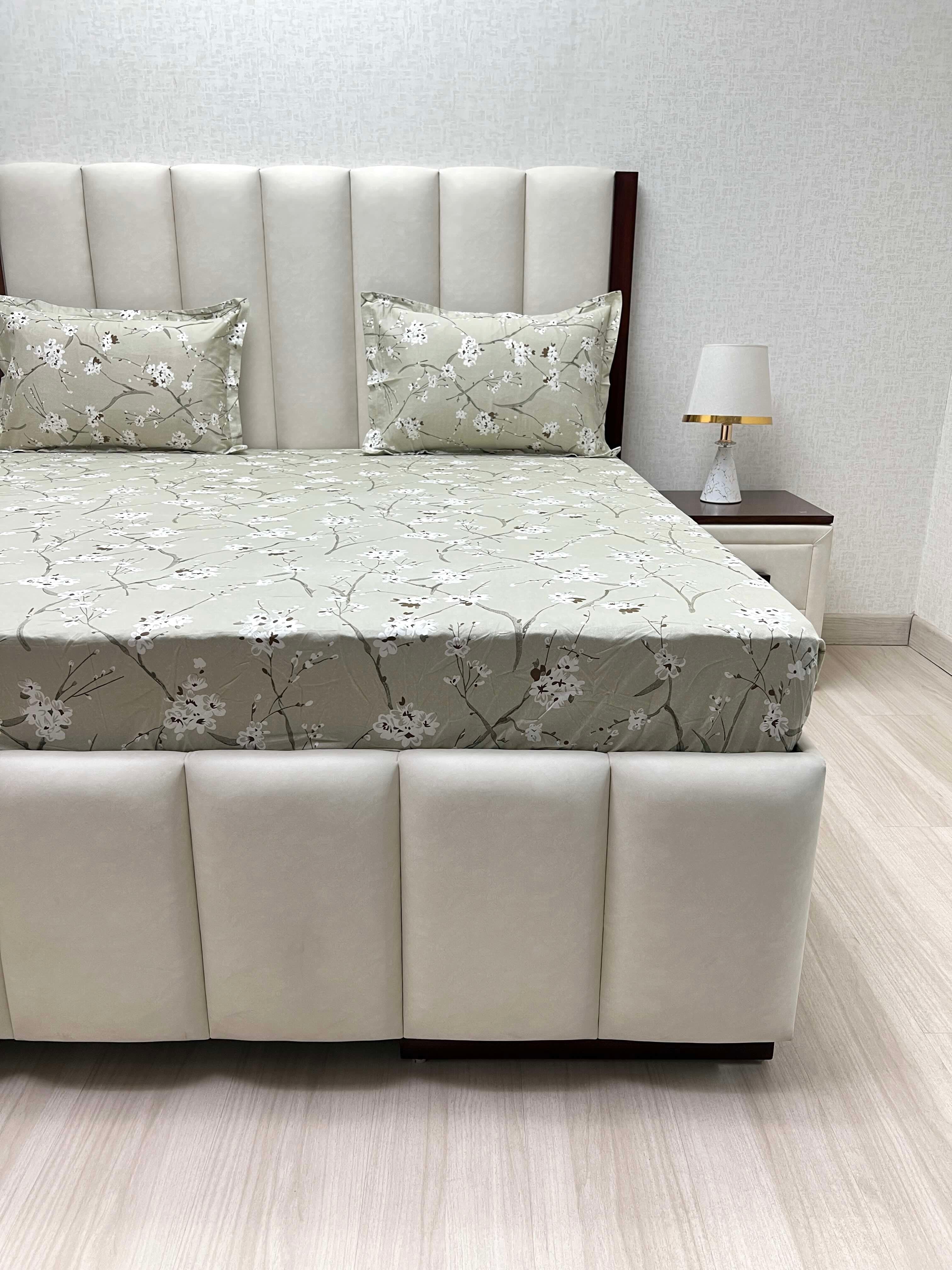 Pure Decor Pure Cotton King Size Fitted Bedsheet