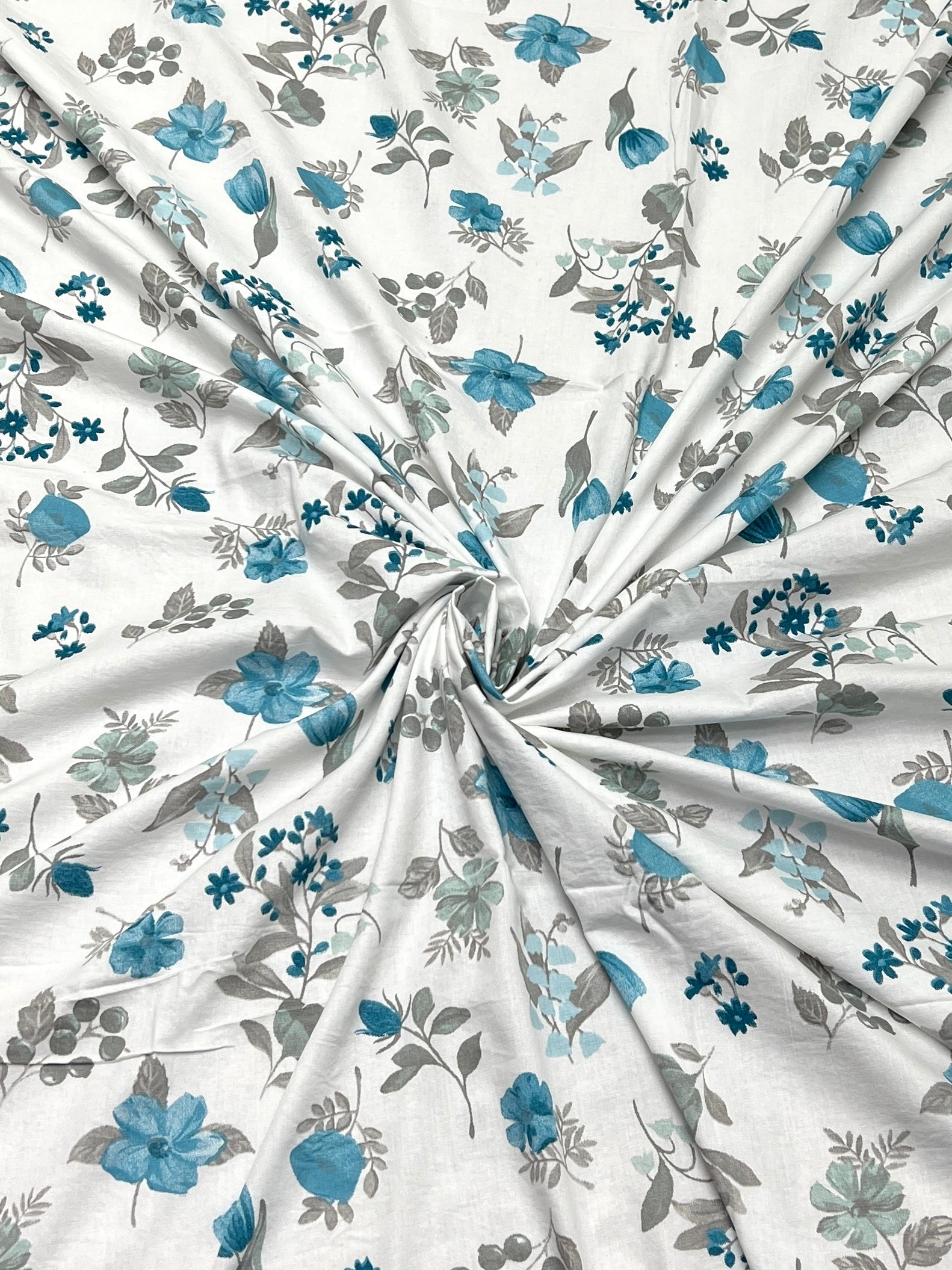 A-4251 Pure Cotton 180 TC King Size Double Bedsheet (274X274) with Two Pillow Covers (50X76)