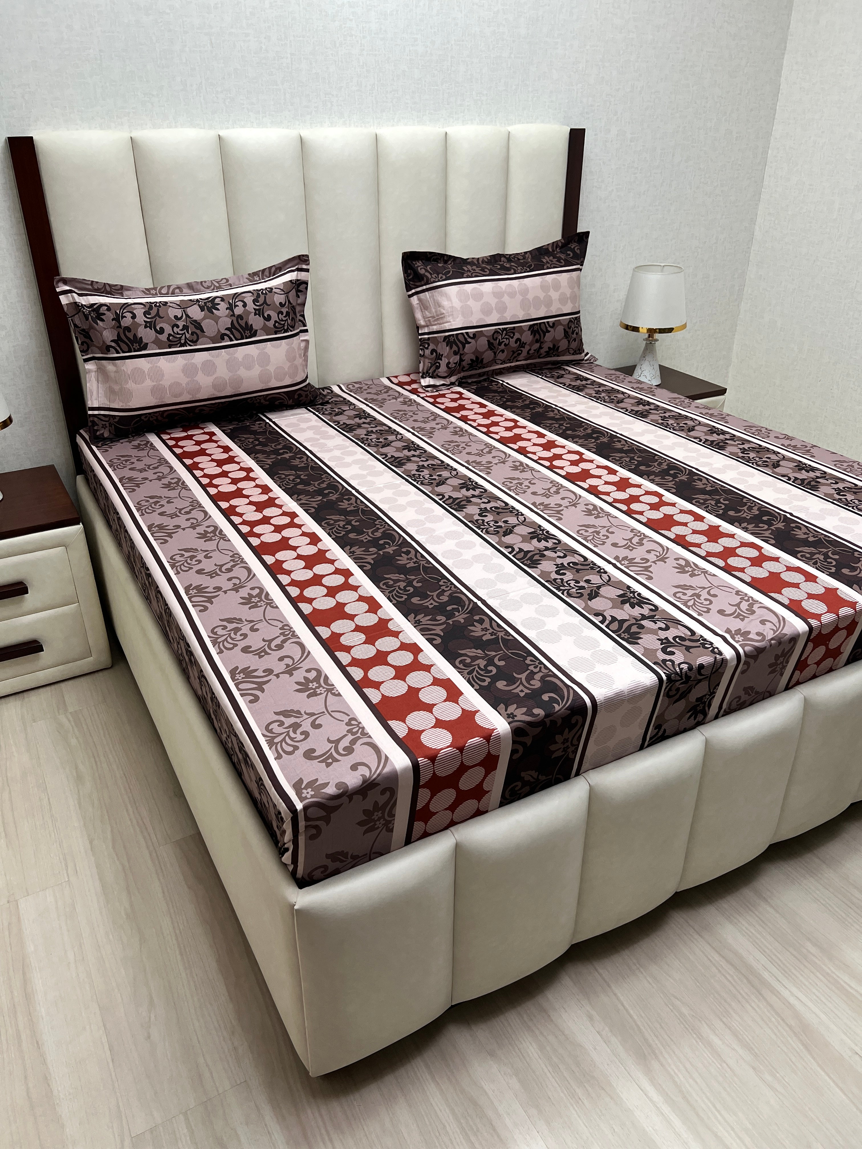 Pure Decor Pure Cotton Queen Size Double Bedsheet