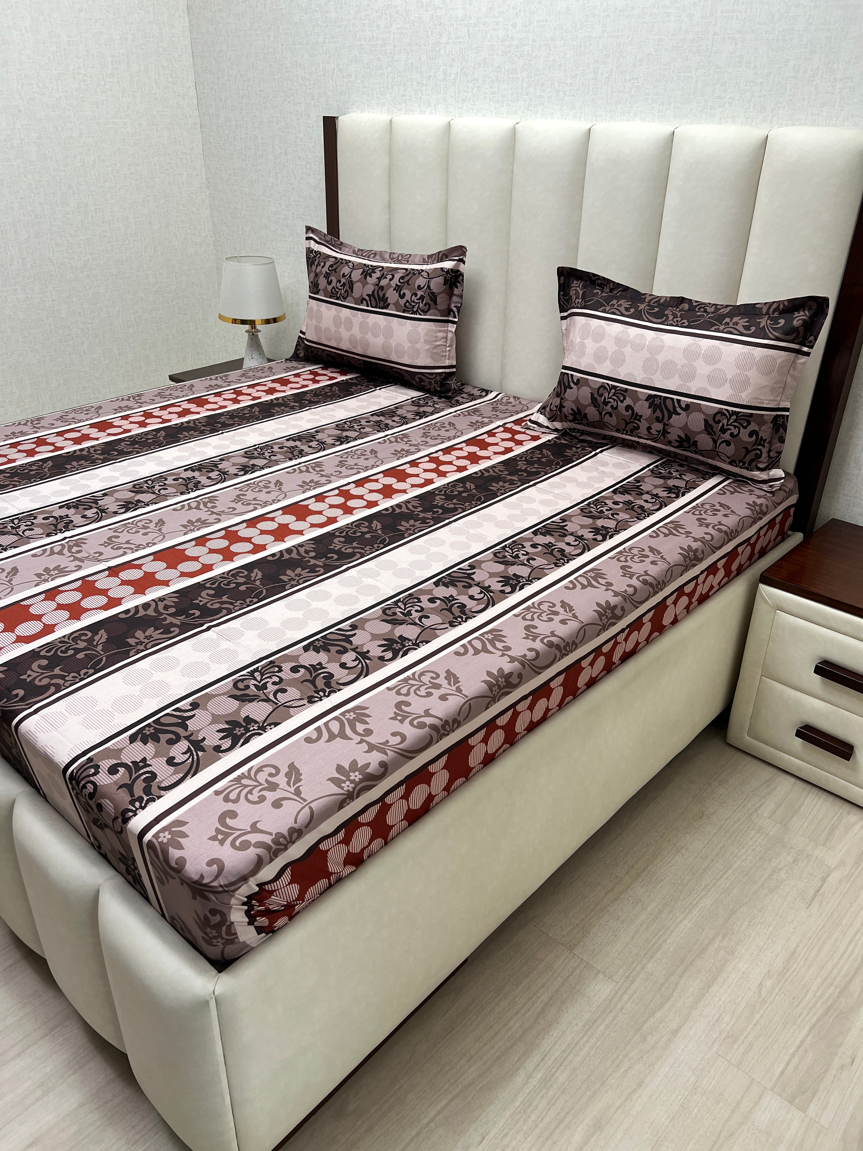 Pure Decor Pure Cotton Queen Size Double Bedsheet