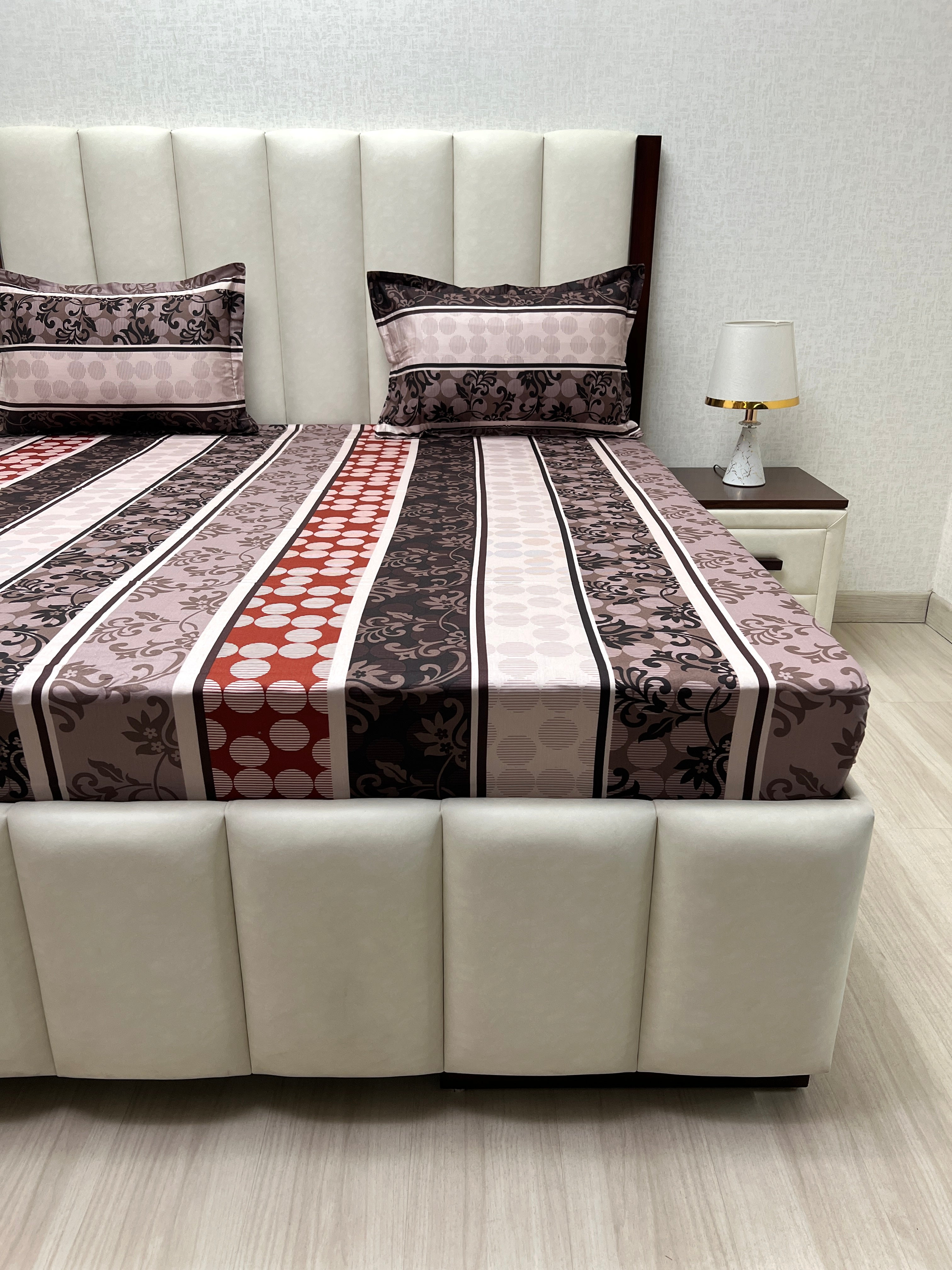 Pure Decor Pure Cotton Queen Size Double Bedsheet