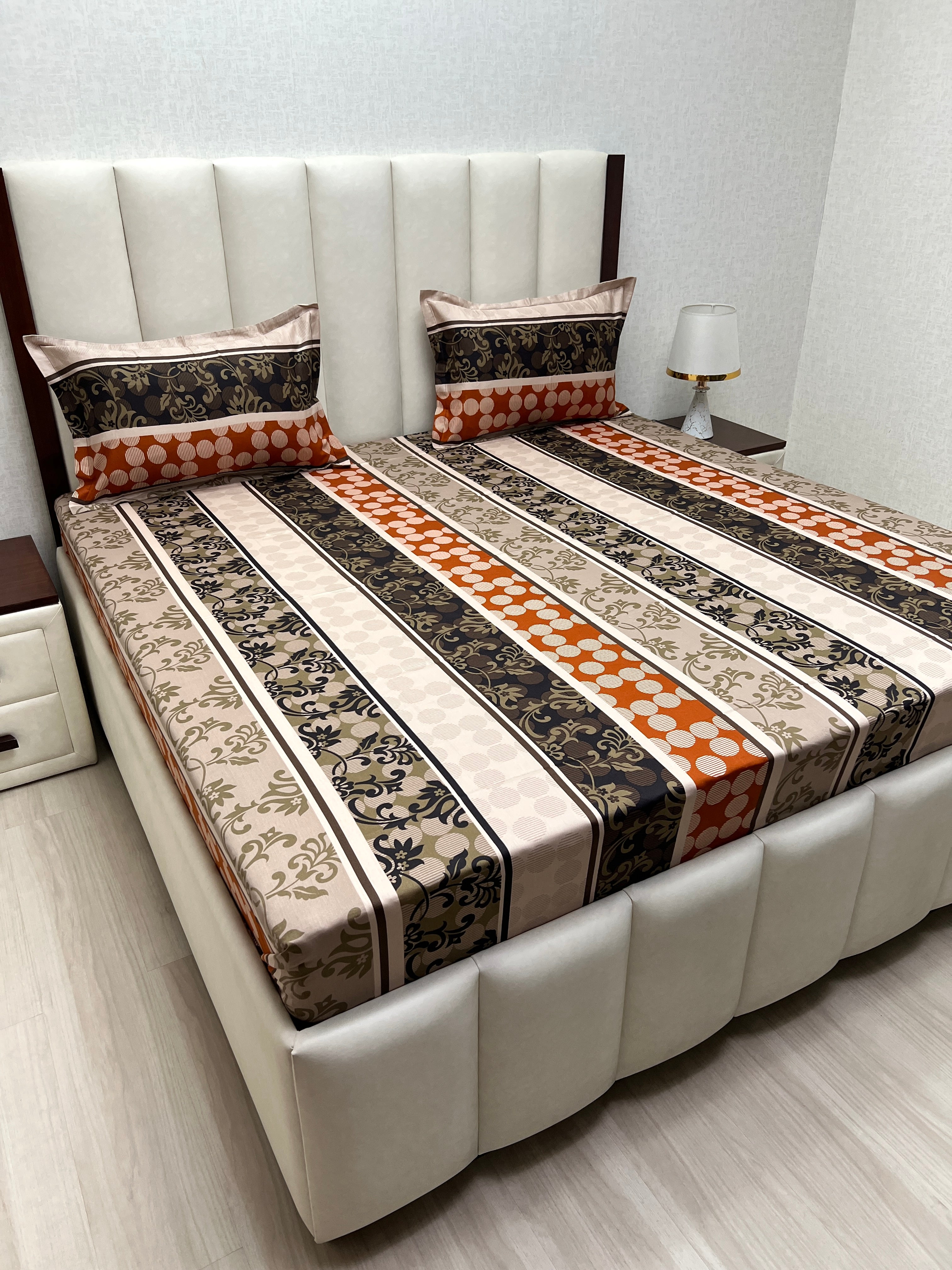 Pure Decor Pure Cotton Queen Size Double Bedsheet
