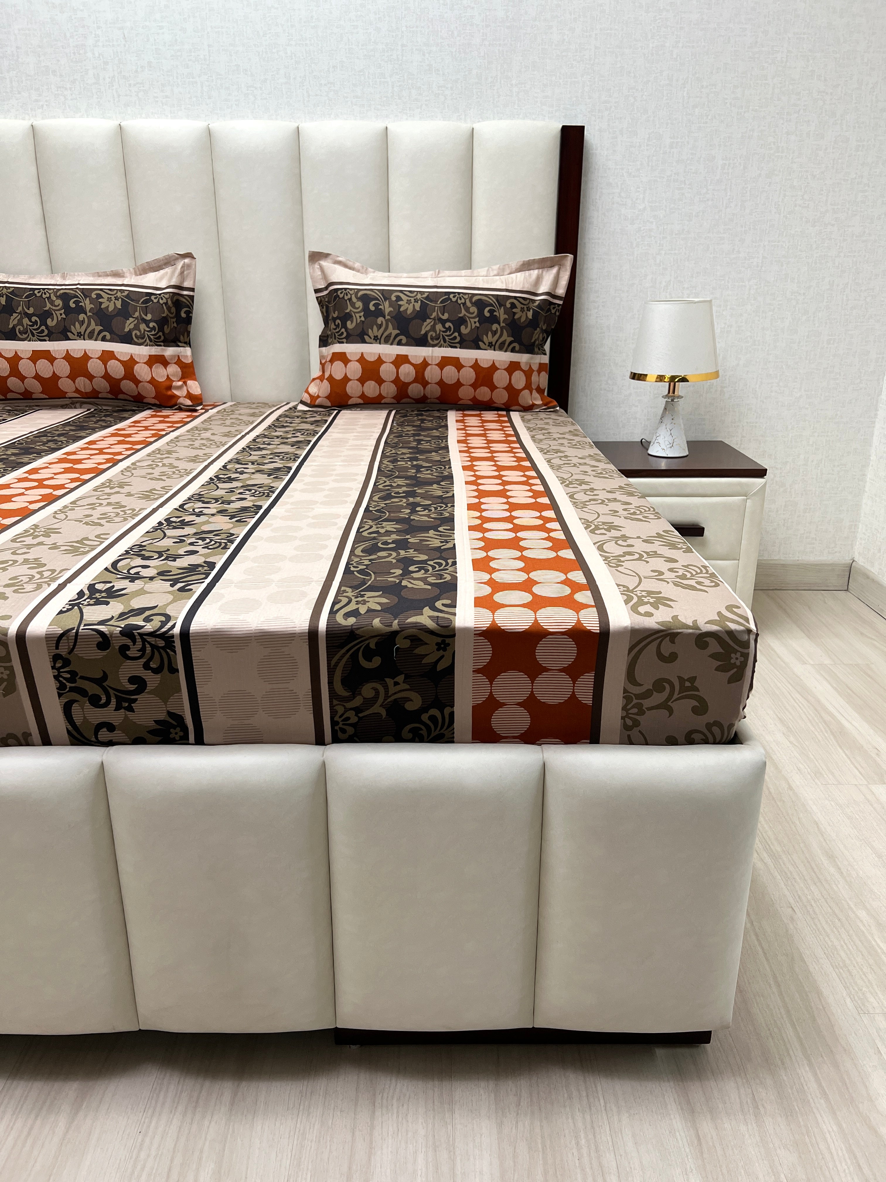 Pure Decor Pure Cotton Queen Size Double Bedsheet