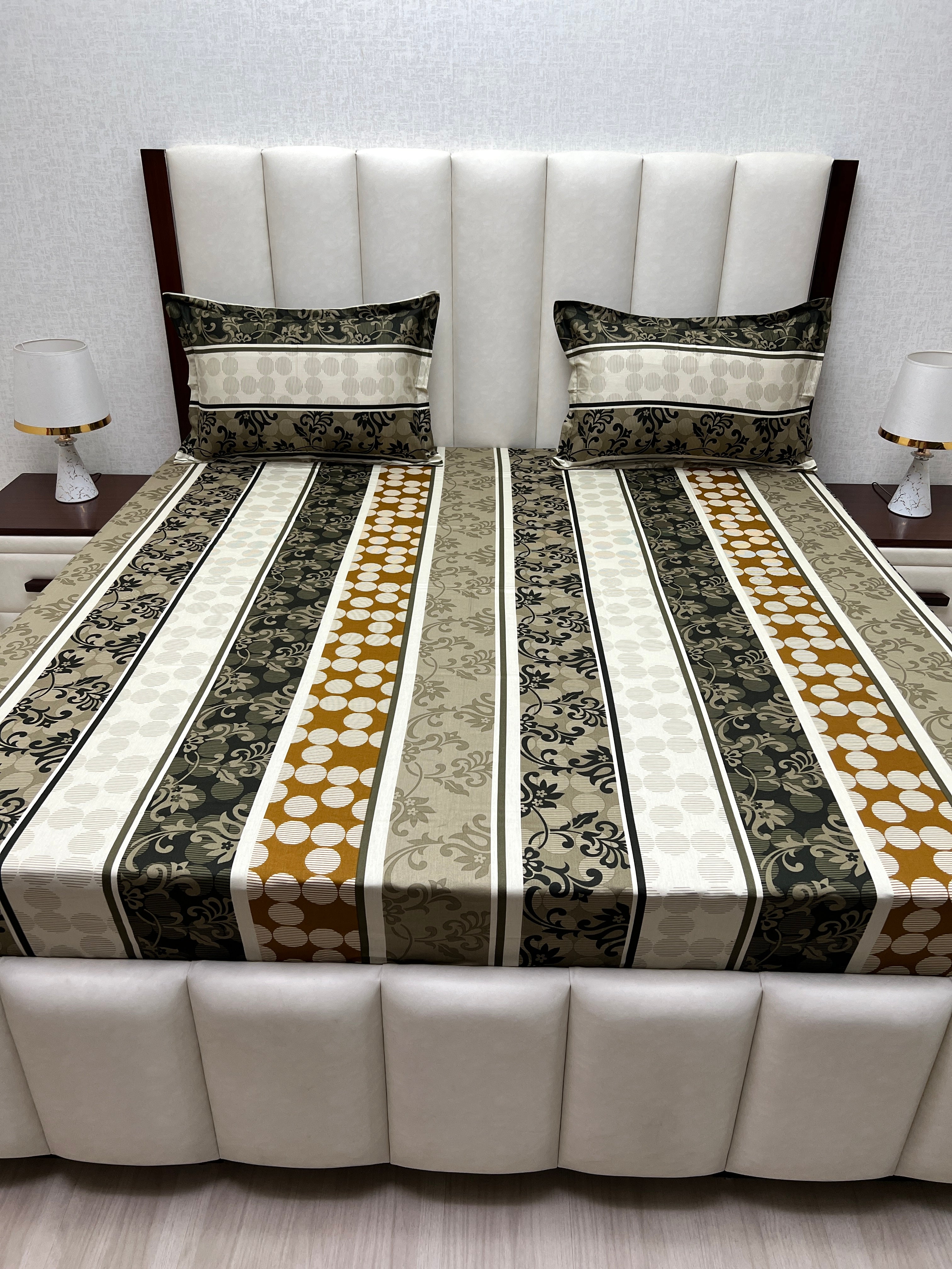 Pure Decor Pure Cotton Queen Size Double Bedsheet