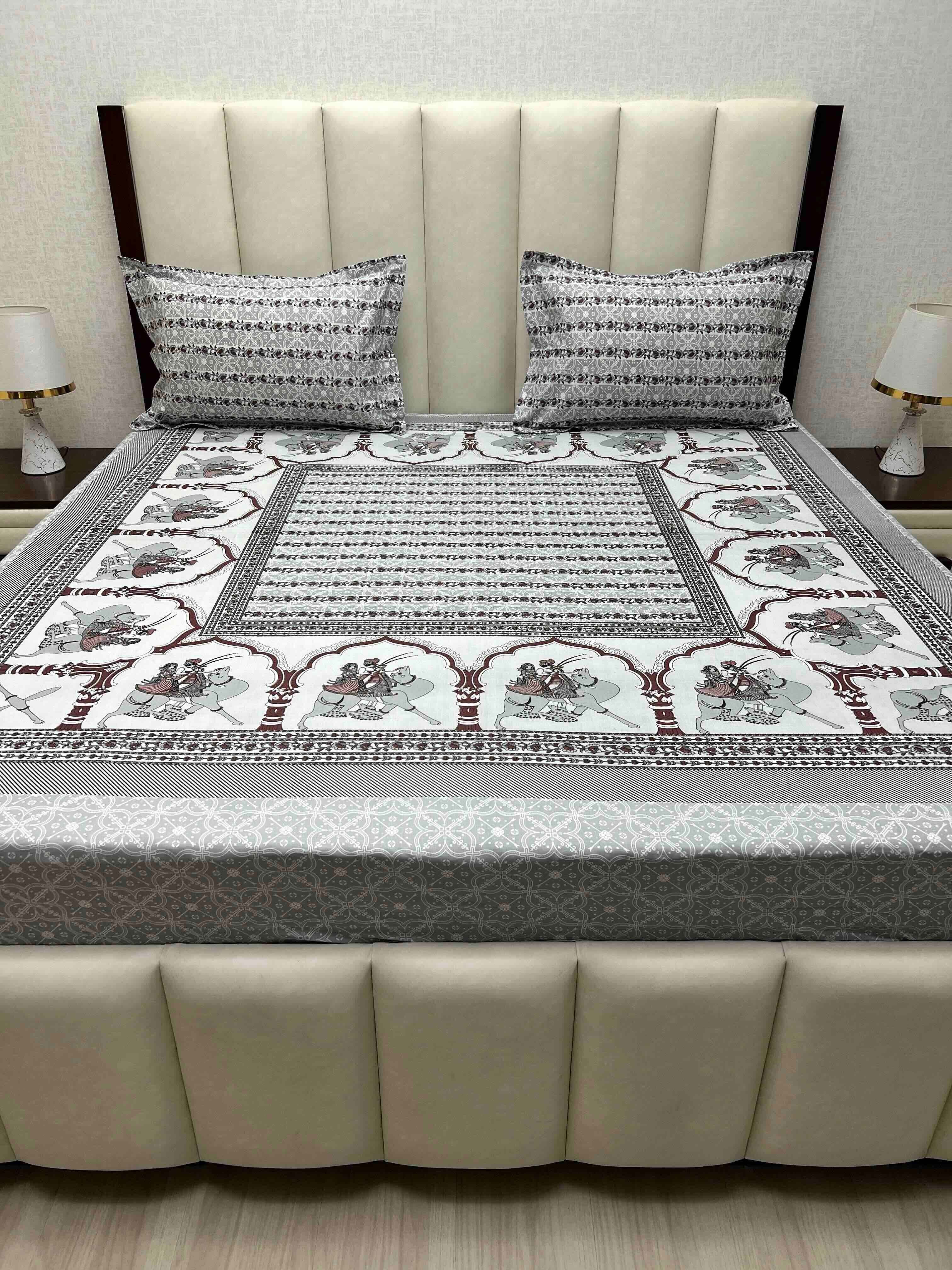 Pure Decor Pure Cotton King Size Double Bedsheet