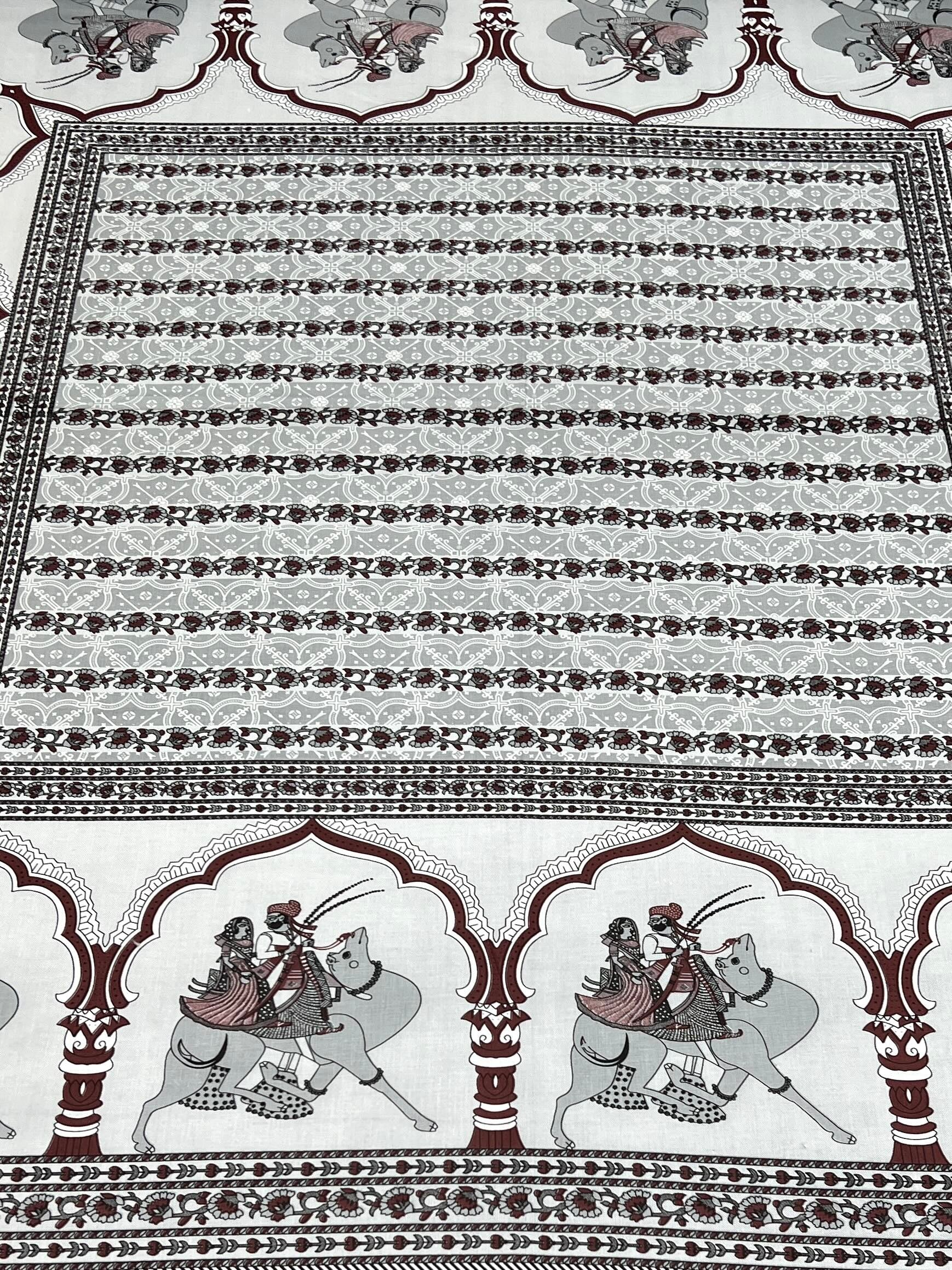 Pure Decor Pure Cotton King Size Double Bedsheet