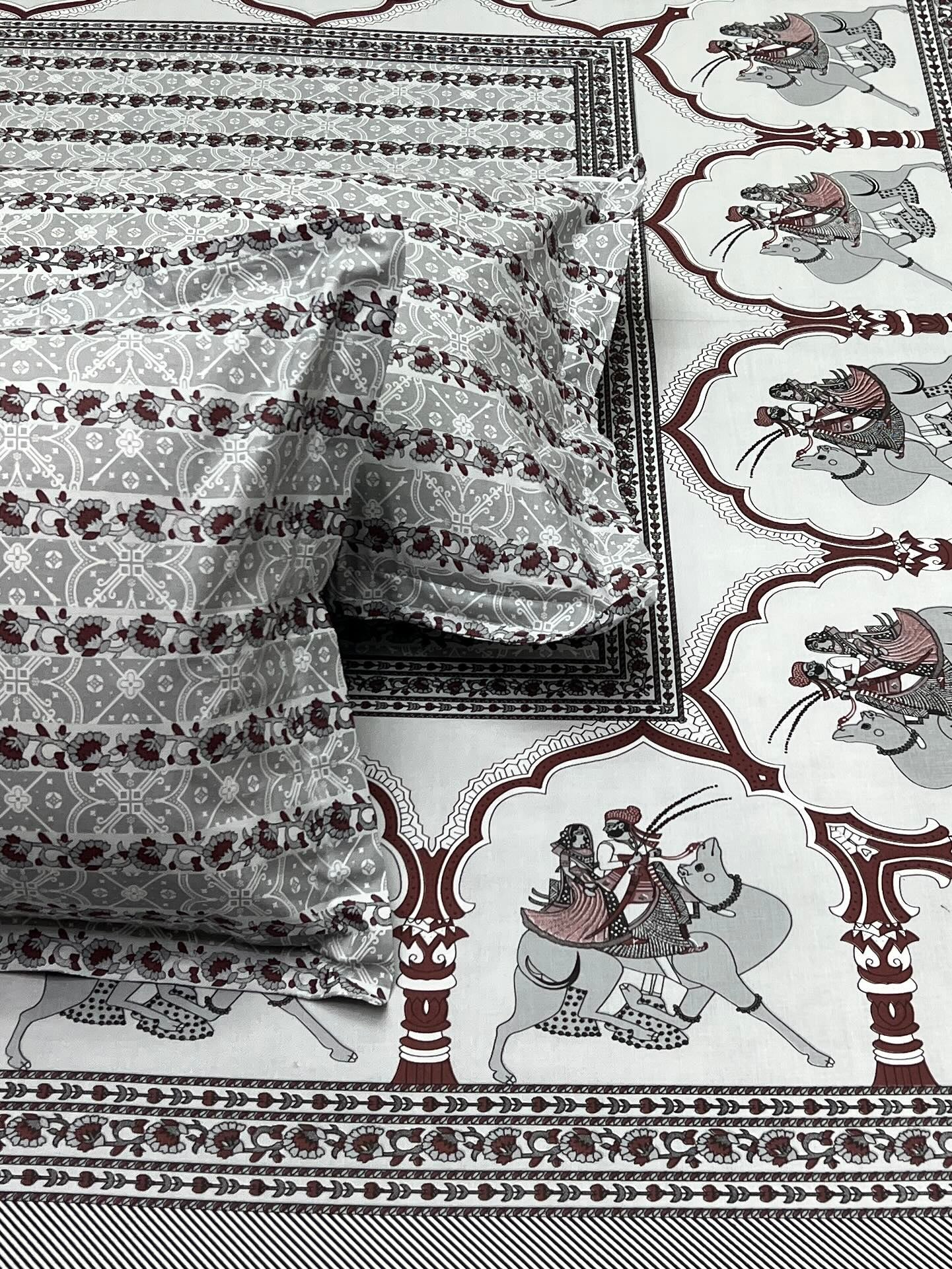 Pure Decor Pure Cotton King Size Double Bedsheet