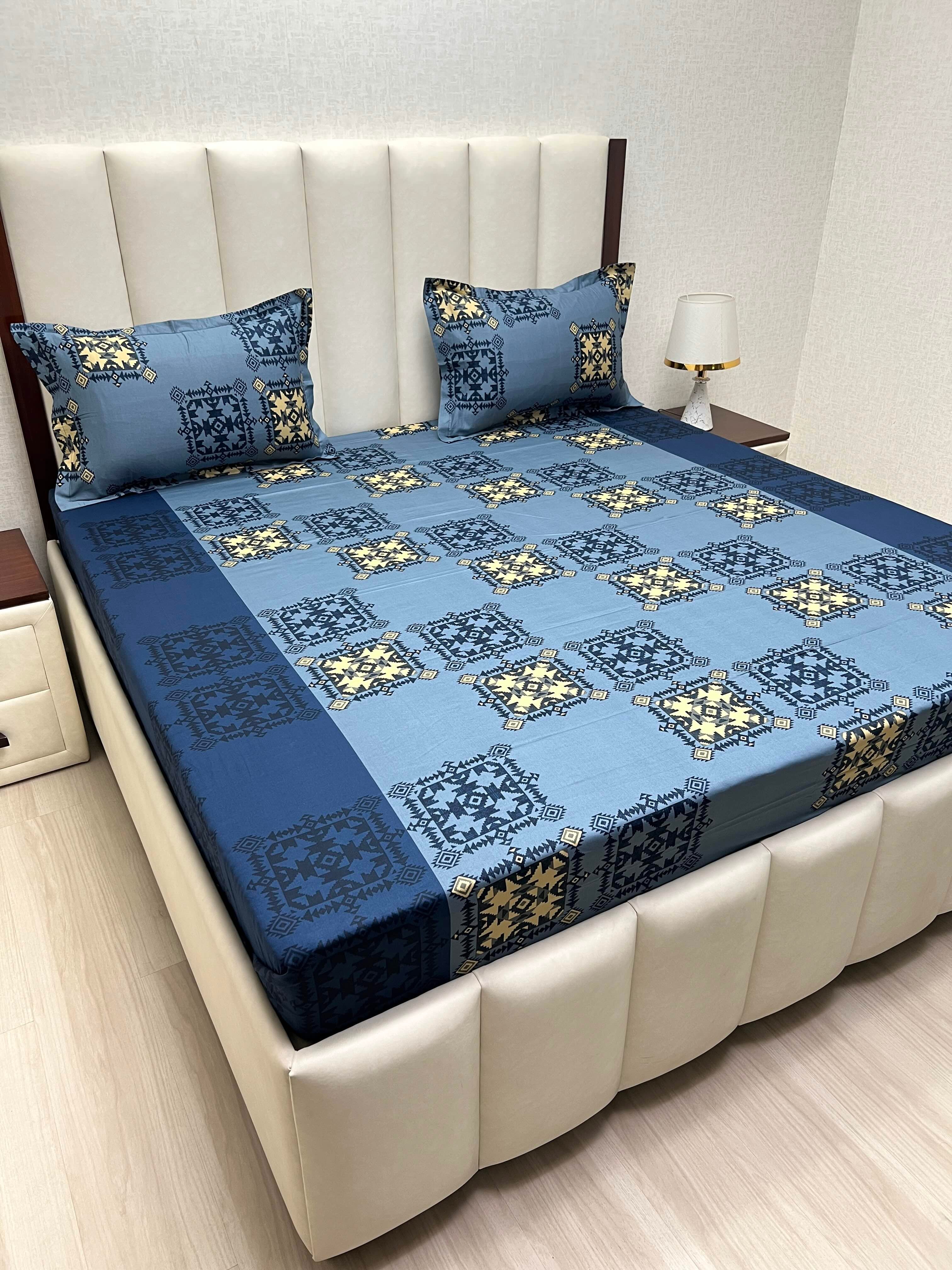Pure Decor Pure Cotton Queen Size Double Bedsheet