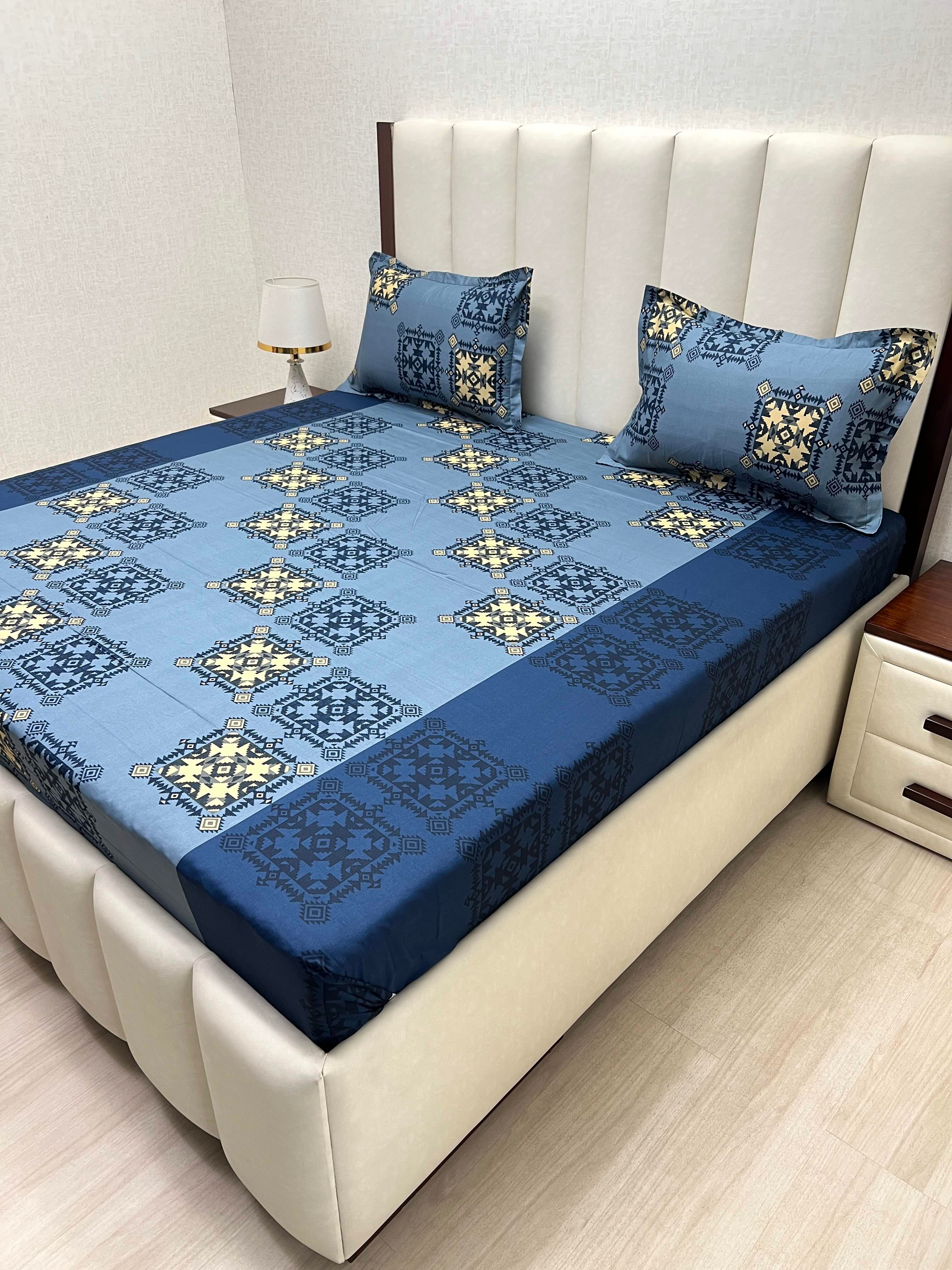 Pure Decor Pure Cotton Queen Size Double Bedsheet